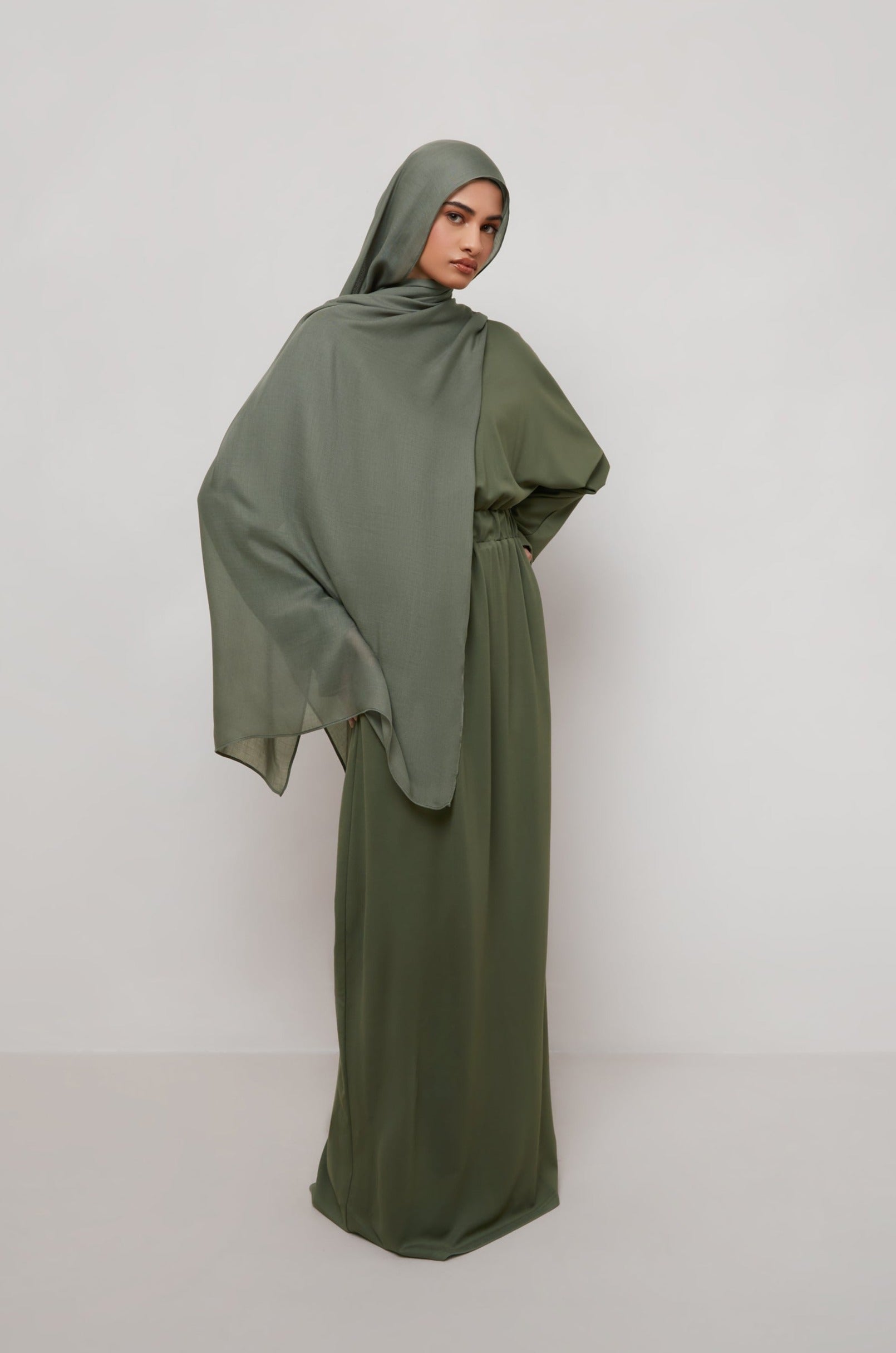 Bamboo Woven Hijab - Muted Basel Veiled