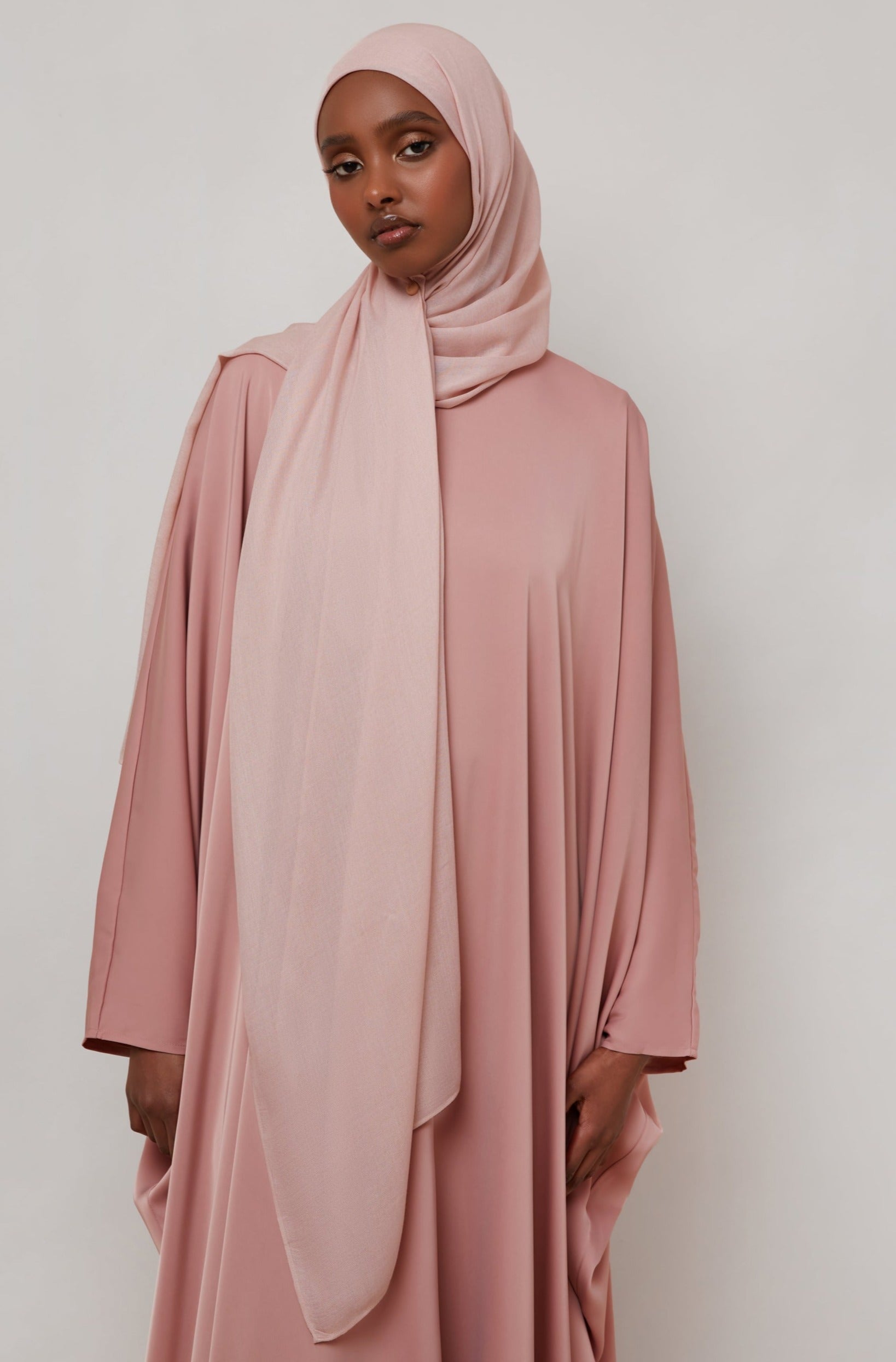 Bamboo Woven Hijab - Sepia Rose Veiled 