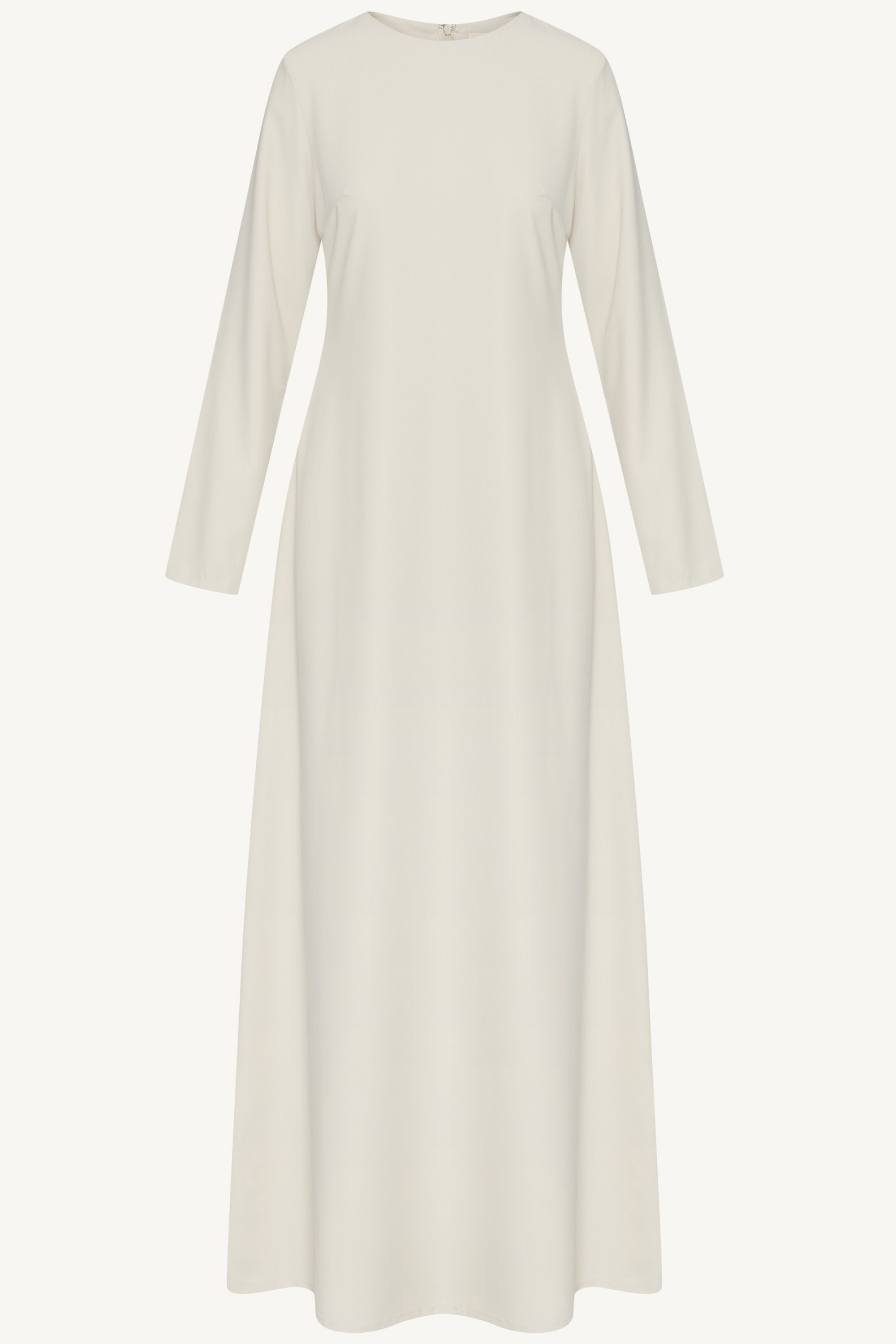 Basic Long Sleeve Maxi Dress - Stone Dresses Veiled