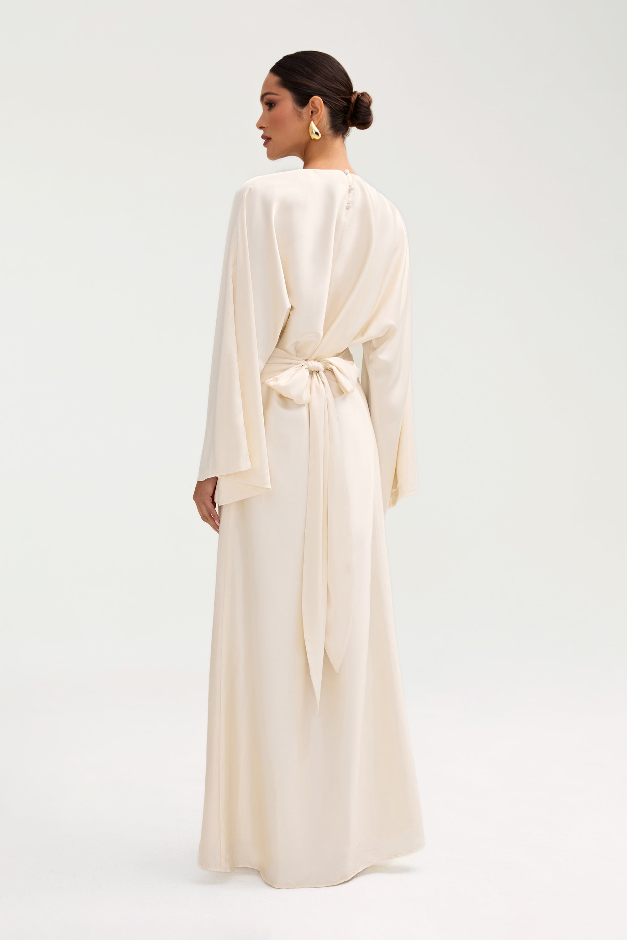 Batool Satin Maxi Dress - Moonlight Clothing Veiled 