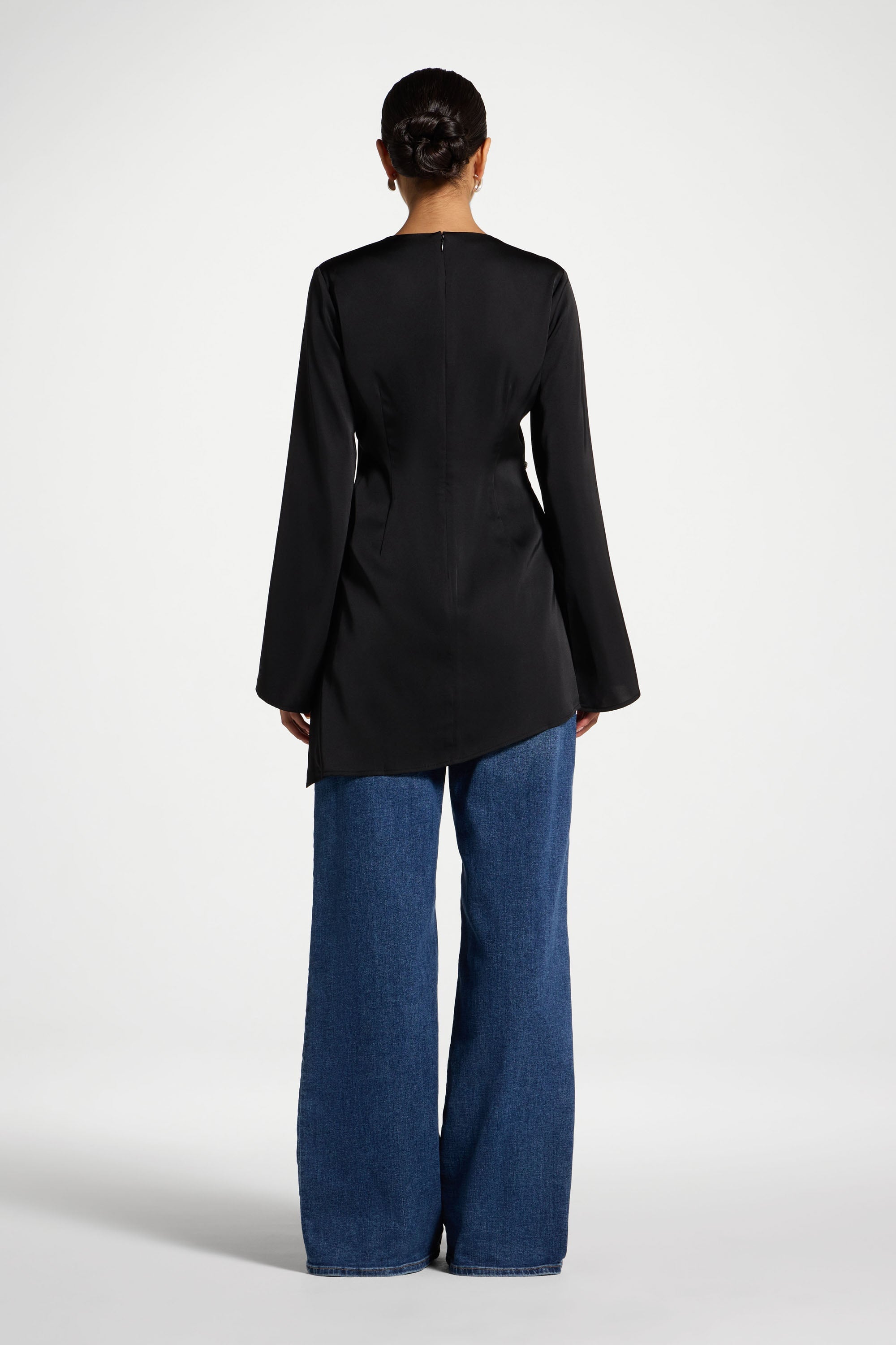 Beaded Trim Top Abayas Veiled
