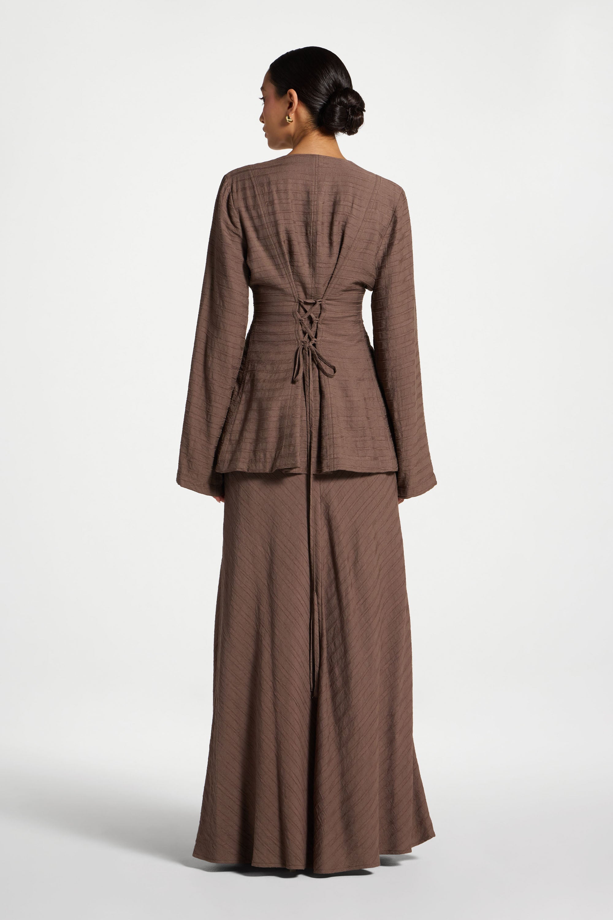 Bias Skirt - Mushroom Abayas Veiled