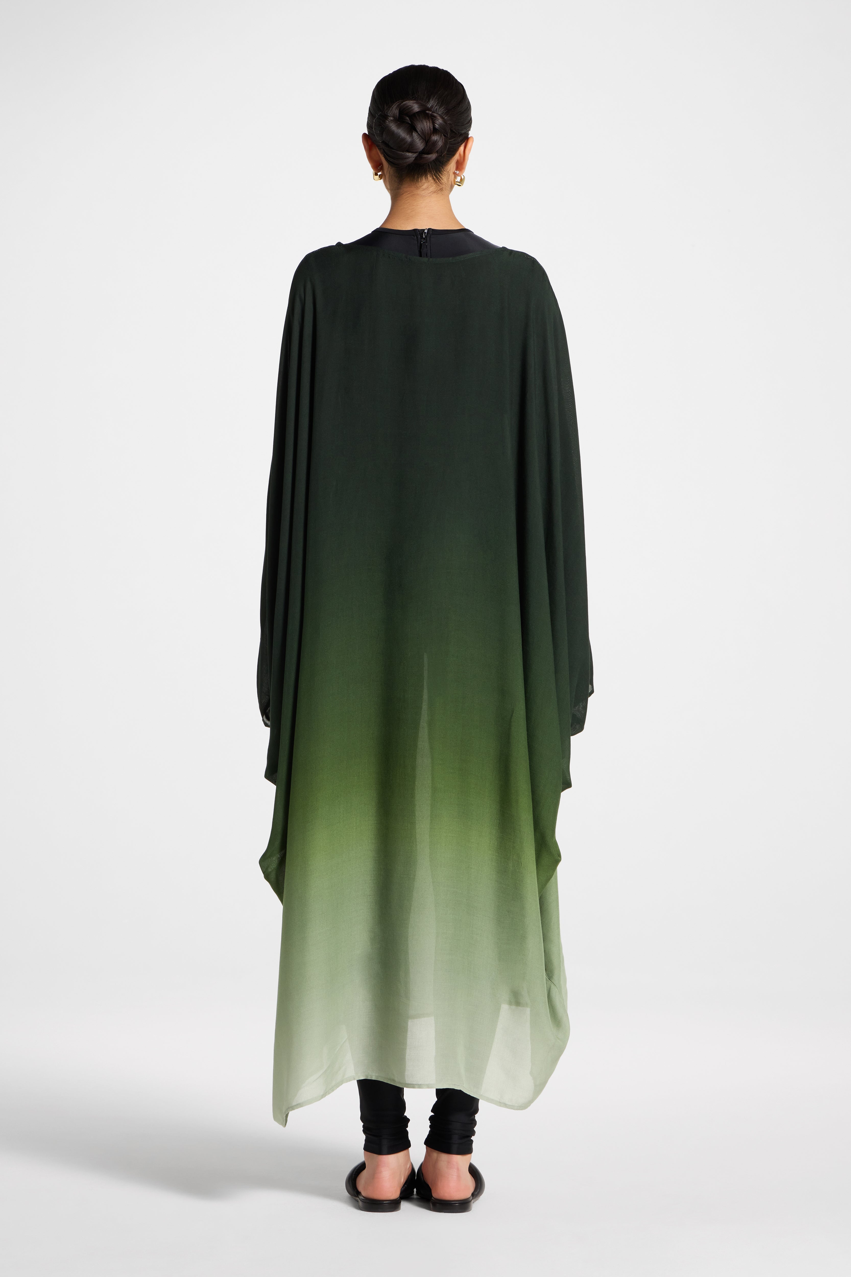 Butterfly Inner Tie Swim Cover Dress - Marine Ombre Swim Veiled