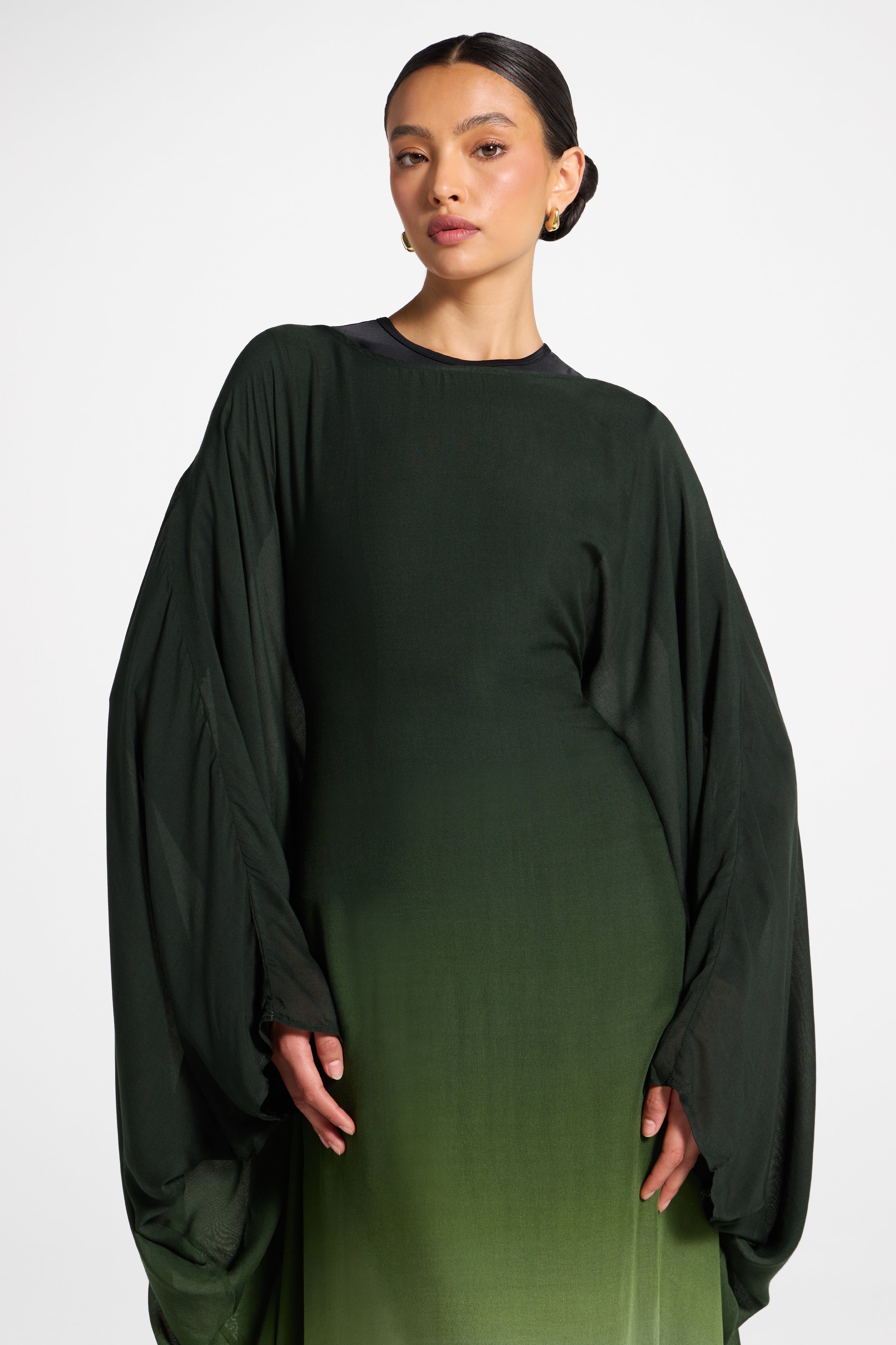 Butterfly Inner Tie Swim Cover Dress - Marine Ombre Swim Veiled