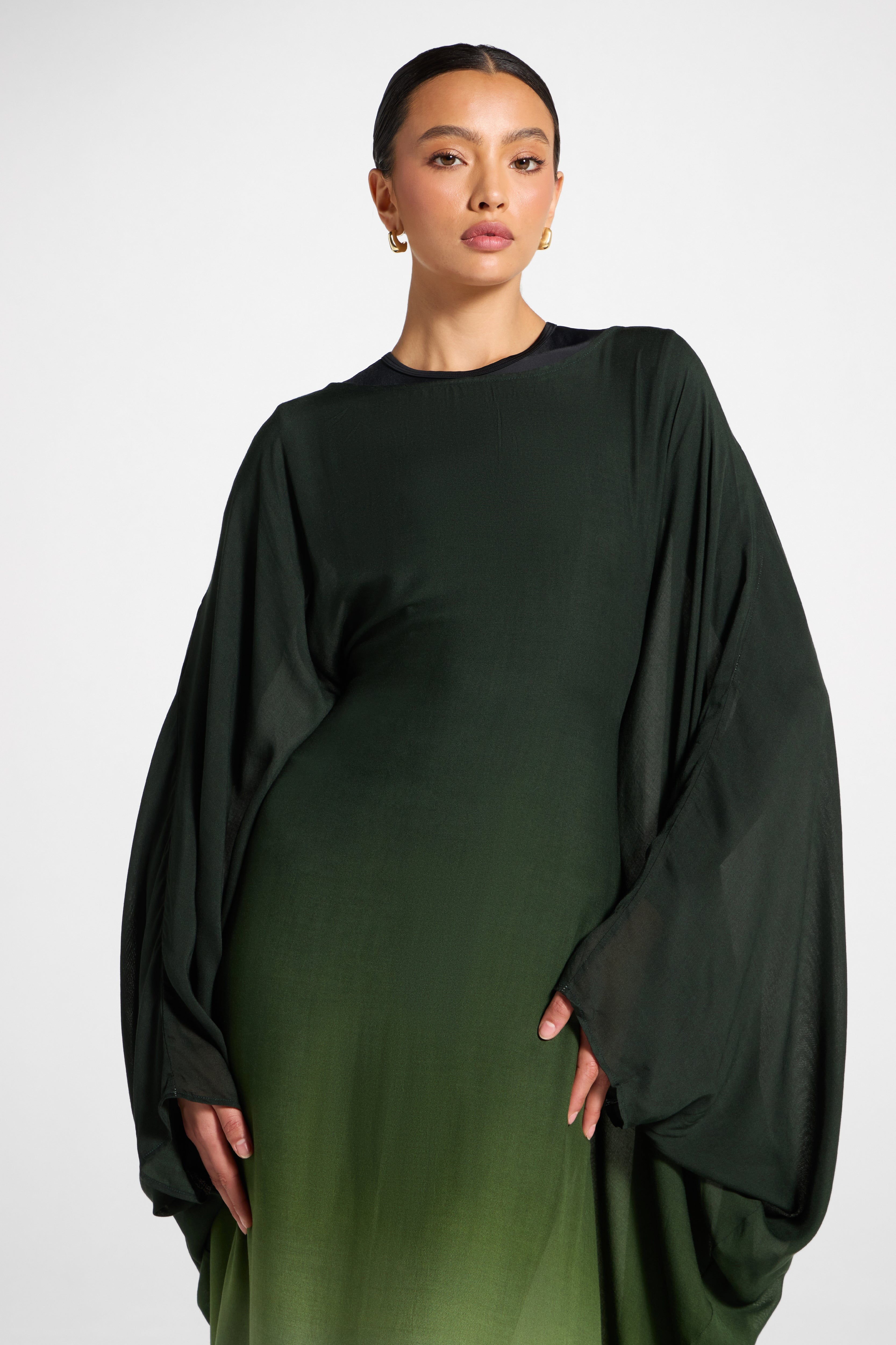Butterfly Inner Tie Swim Cover Dress - Marine Ombre Swim Veiled