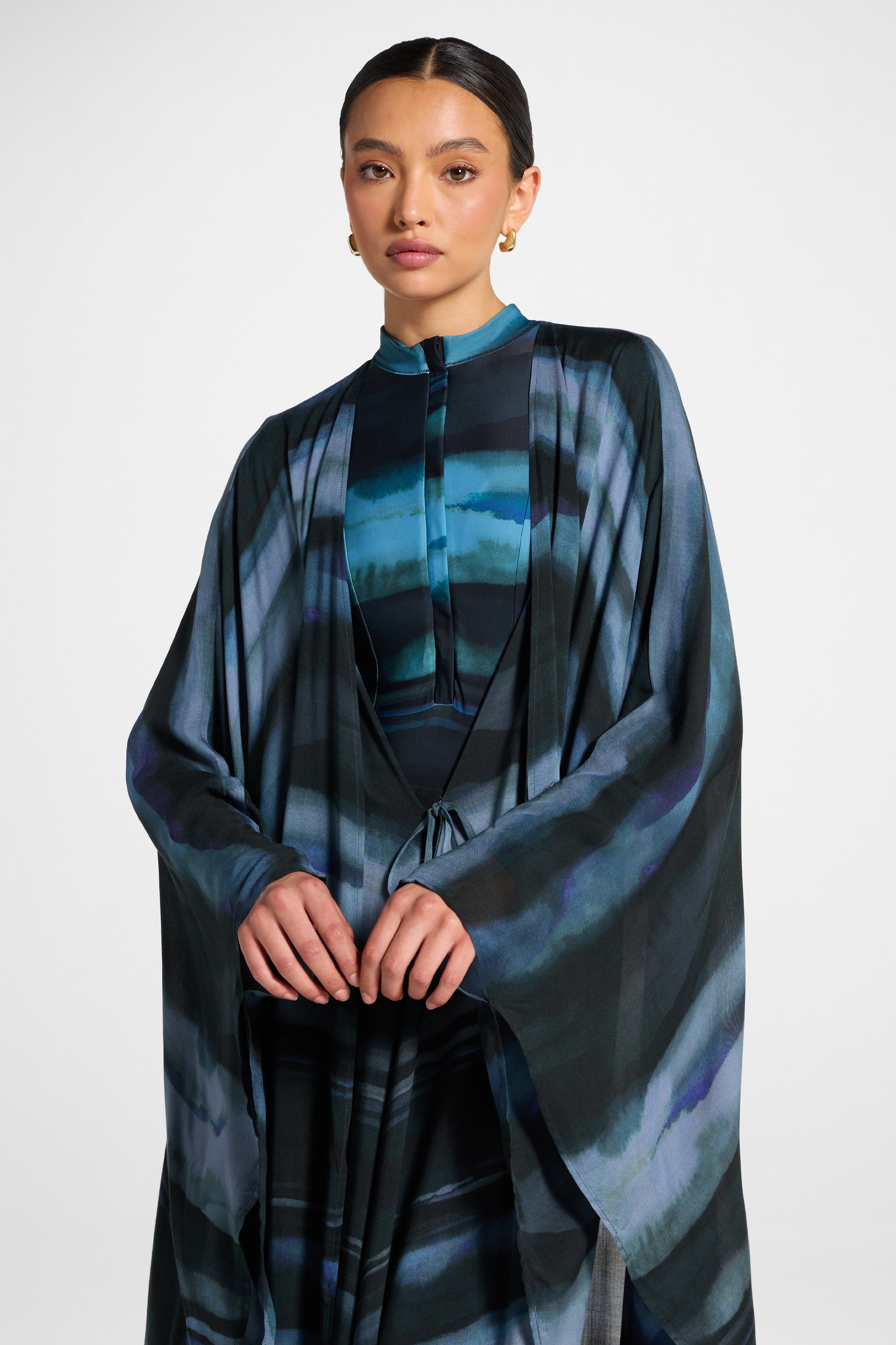 Cardigan Cover Up - Twilight Waves Swim Veiled