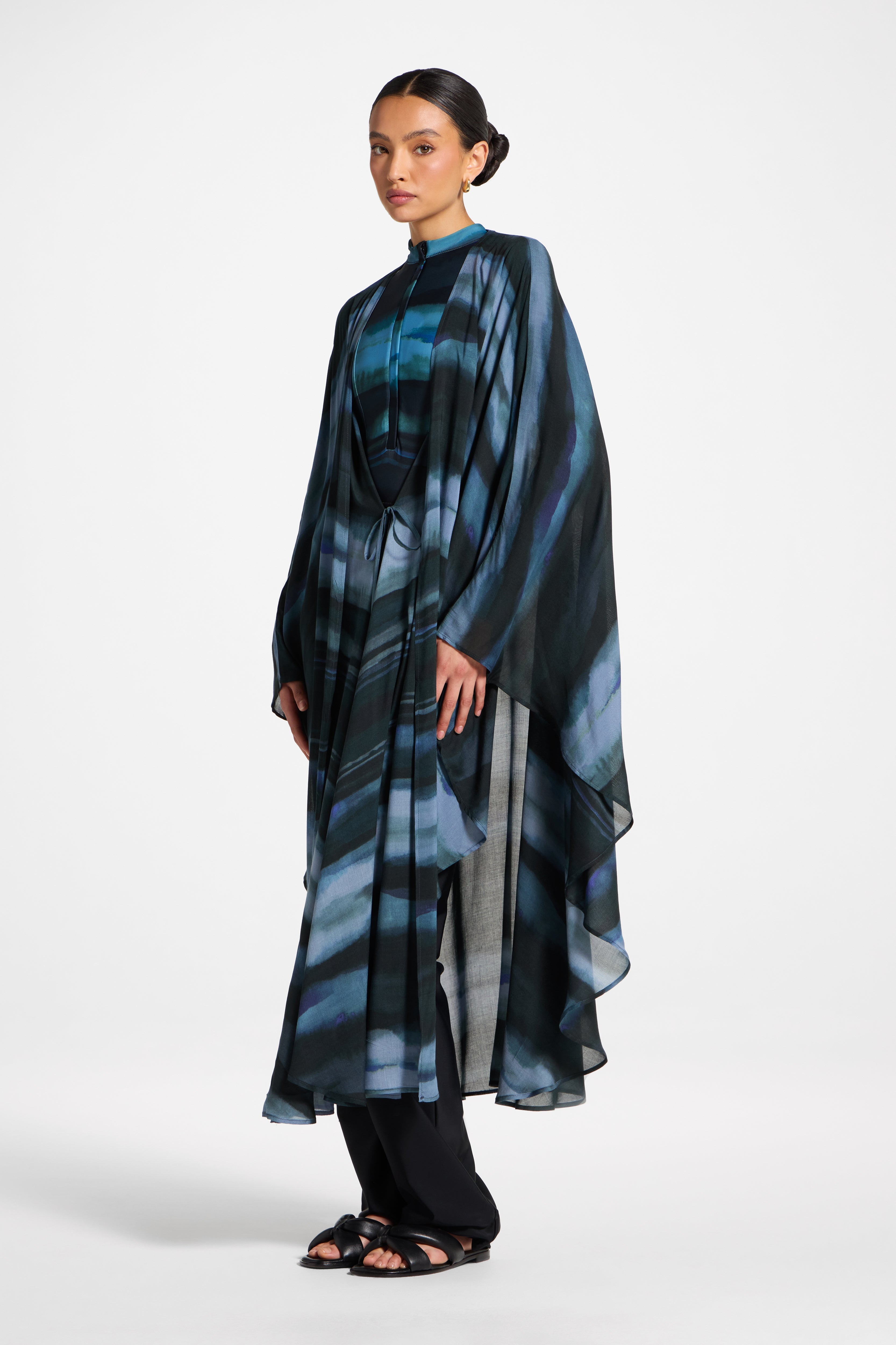 Cardigan Cover Up - Twilight Waves Swim Veiled