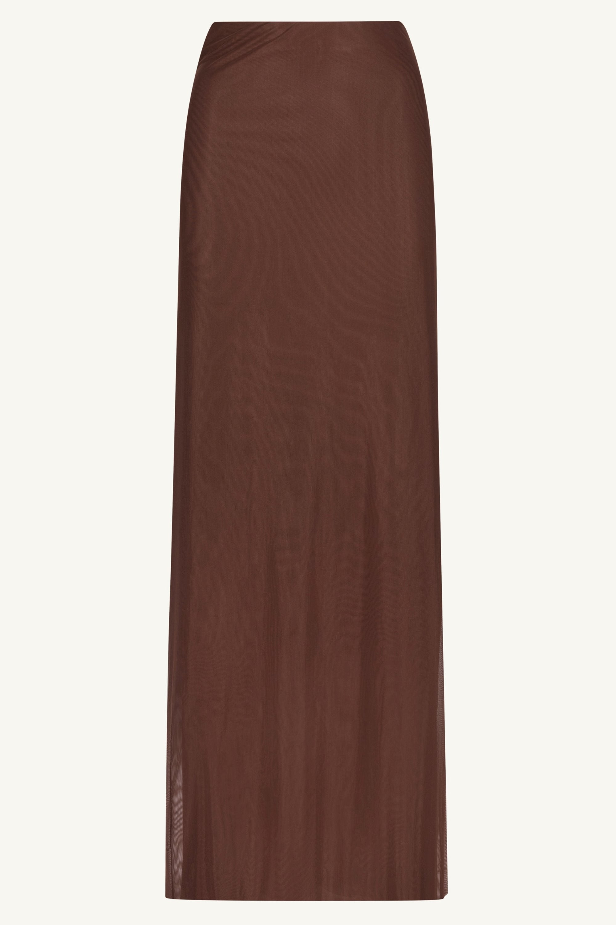 Carmela Mesh Maxi Skirt - Espresso Clothing Veiled 