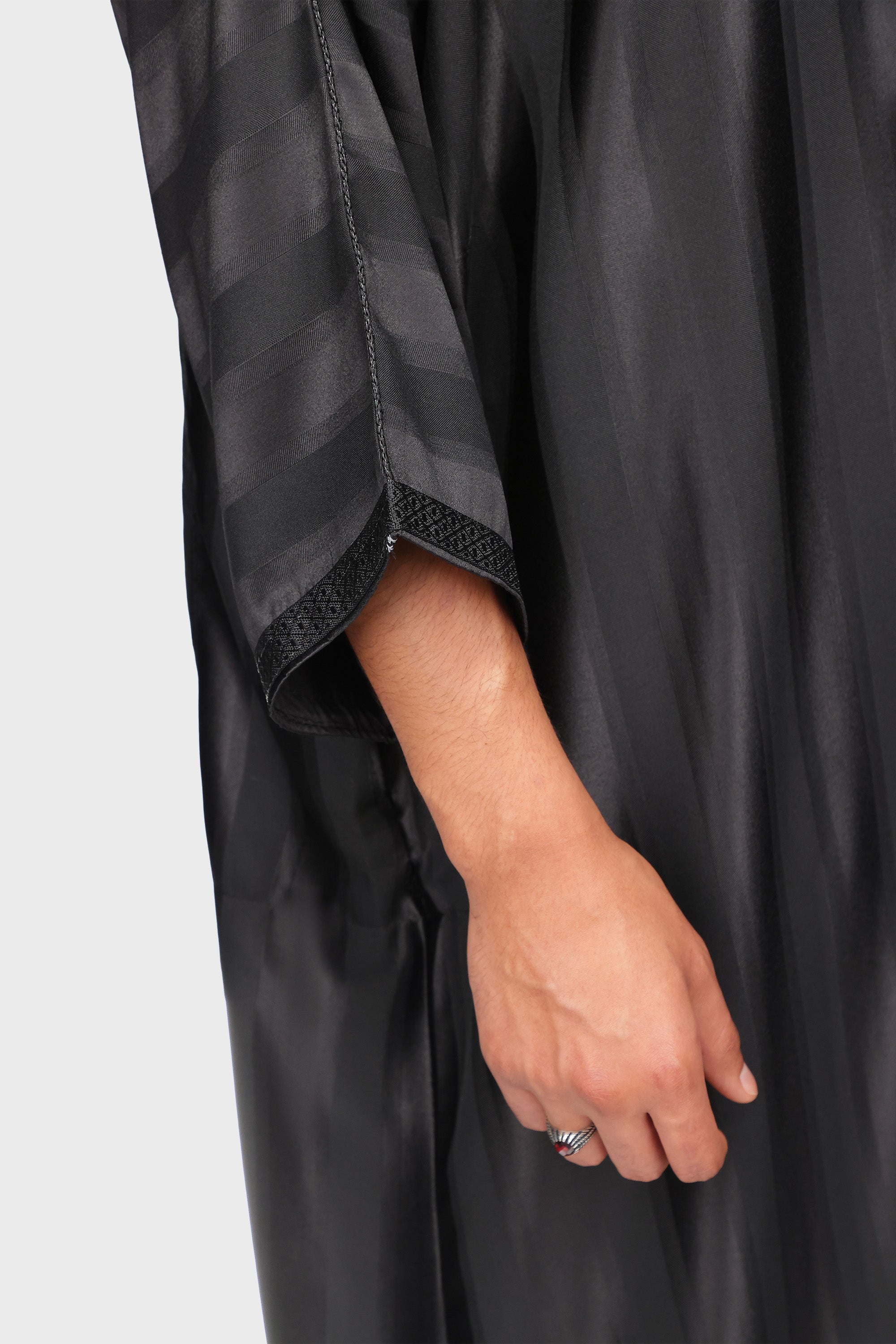 Chelsea Moroccan Thobe - Black Mens Veiled