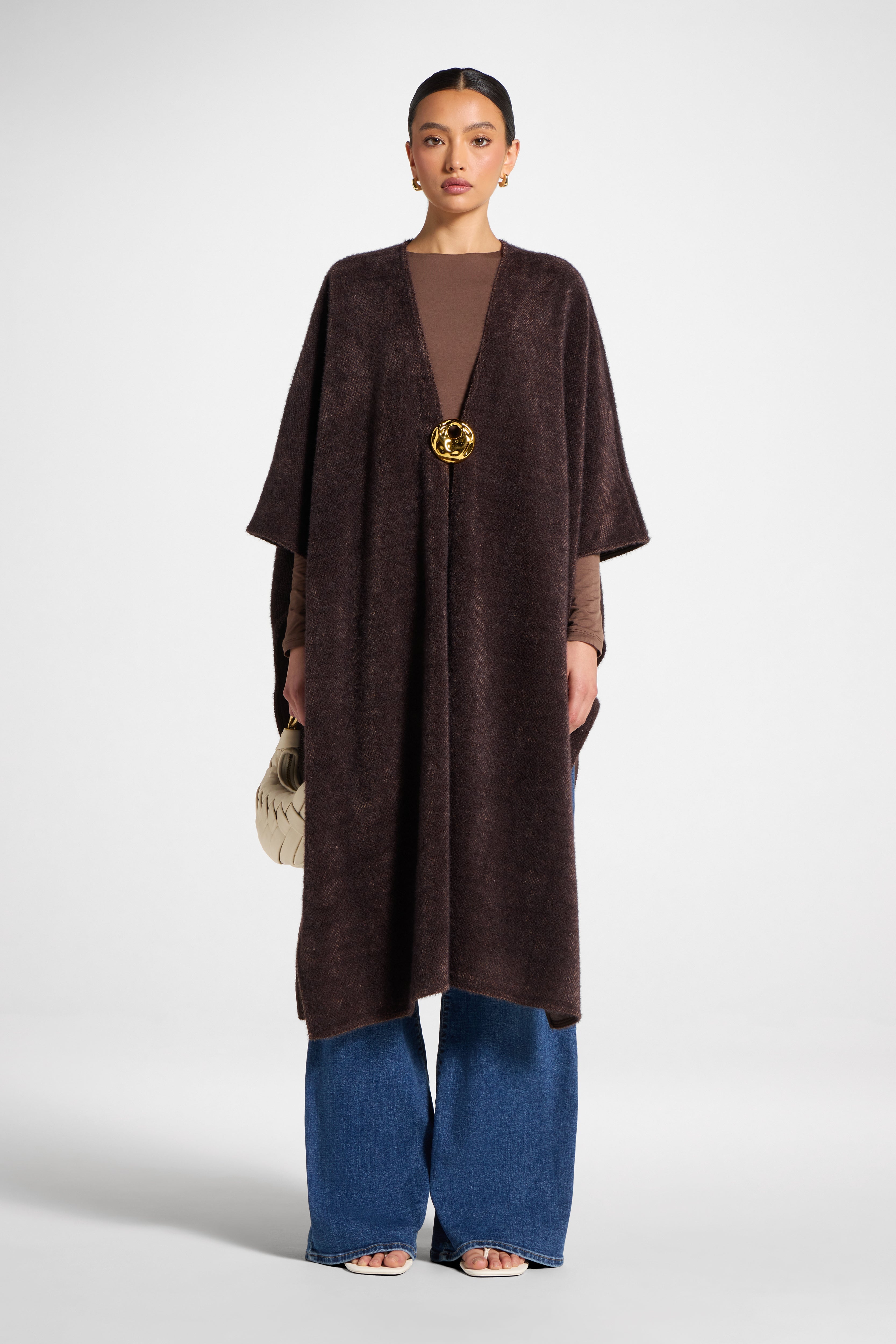 Chenille Cape - Espresso Abayas Veiled