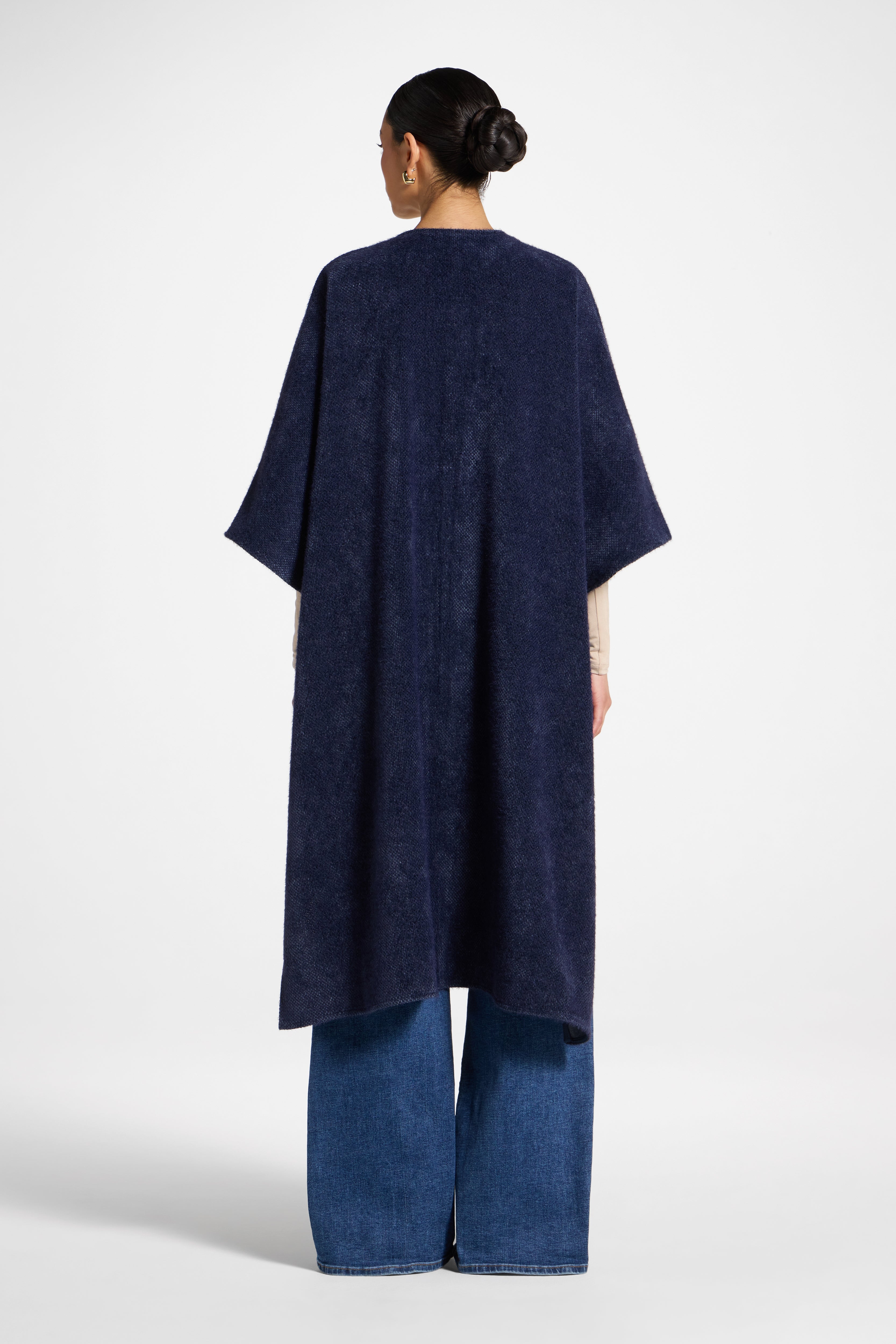 Chenille Cape - Midnight Abayas Veiled