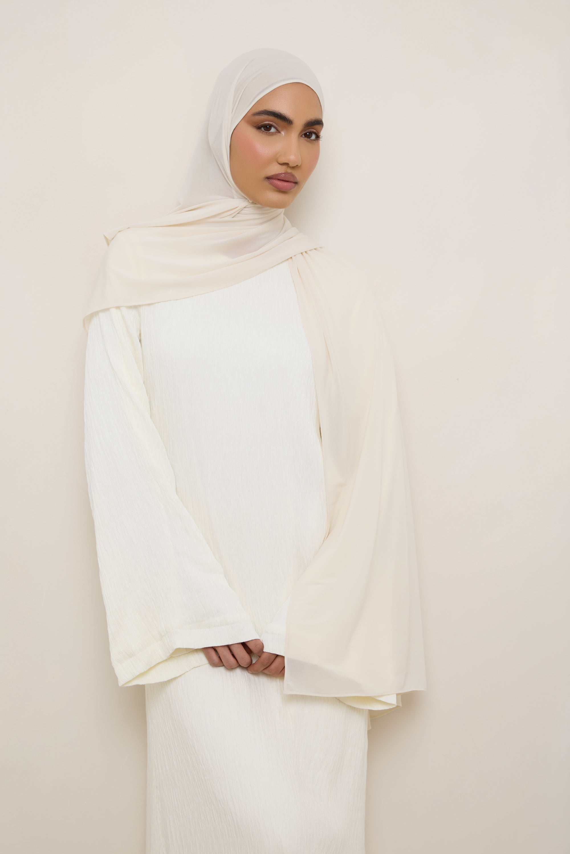 Chiffon Jersey Hijab - Vanilla Hijabs Veiled
