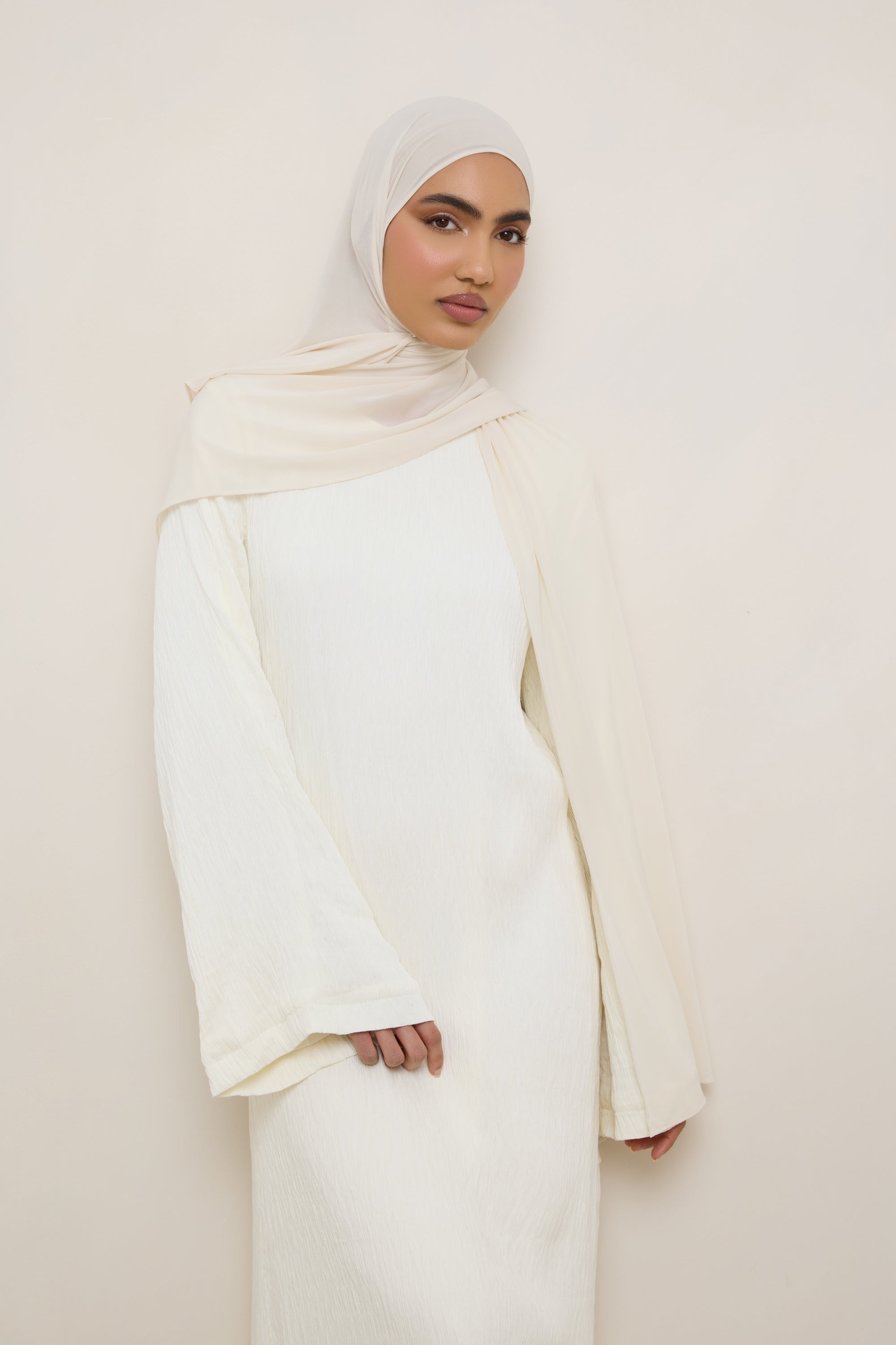 Chiffon Jersey Hijab - Vanilla Hijabs Veiled