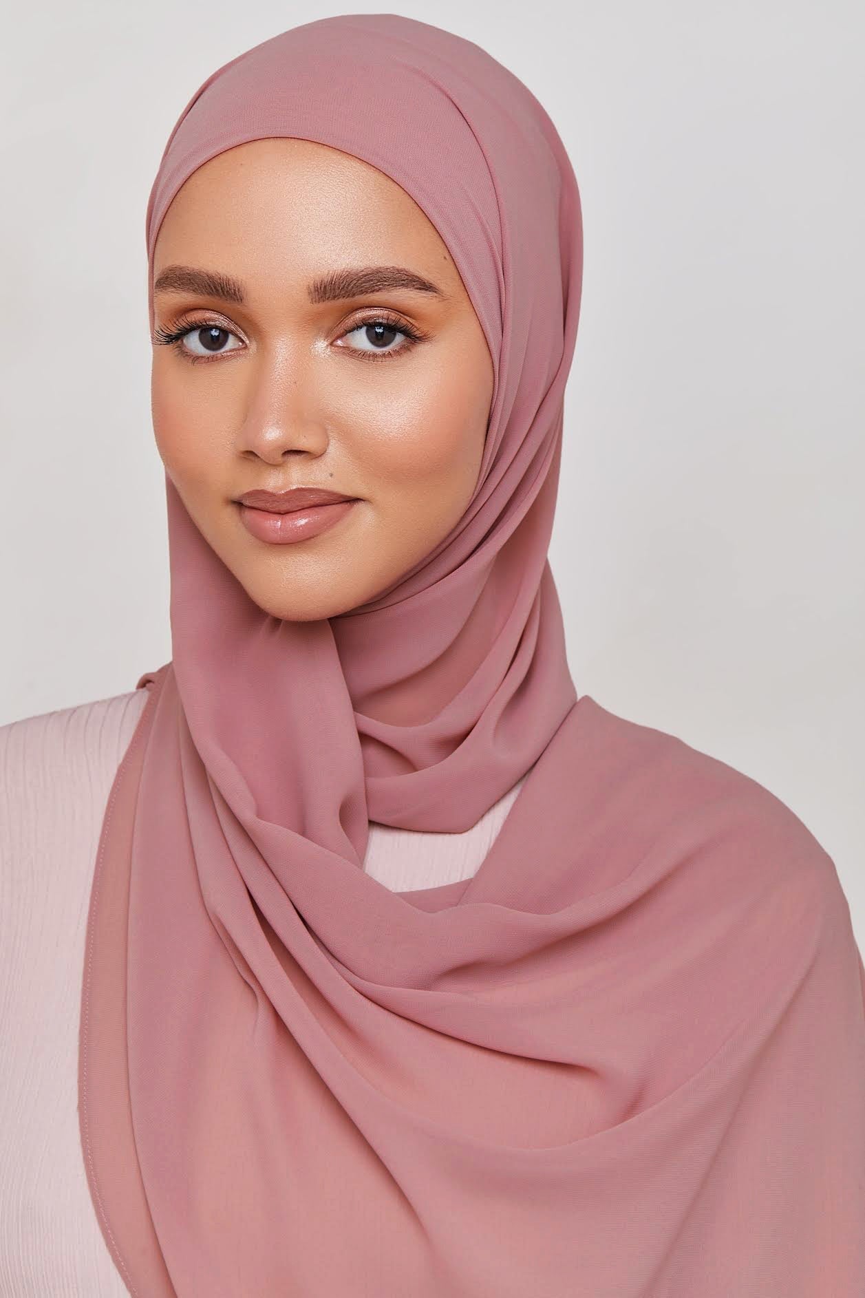 Chiffon LITE Hijab - Dusty Rose Hijabs epschoolboard 