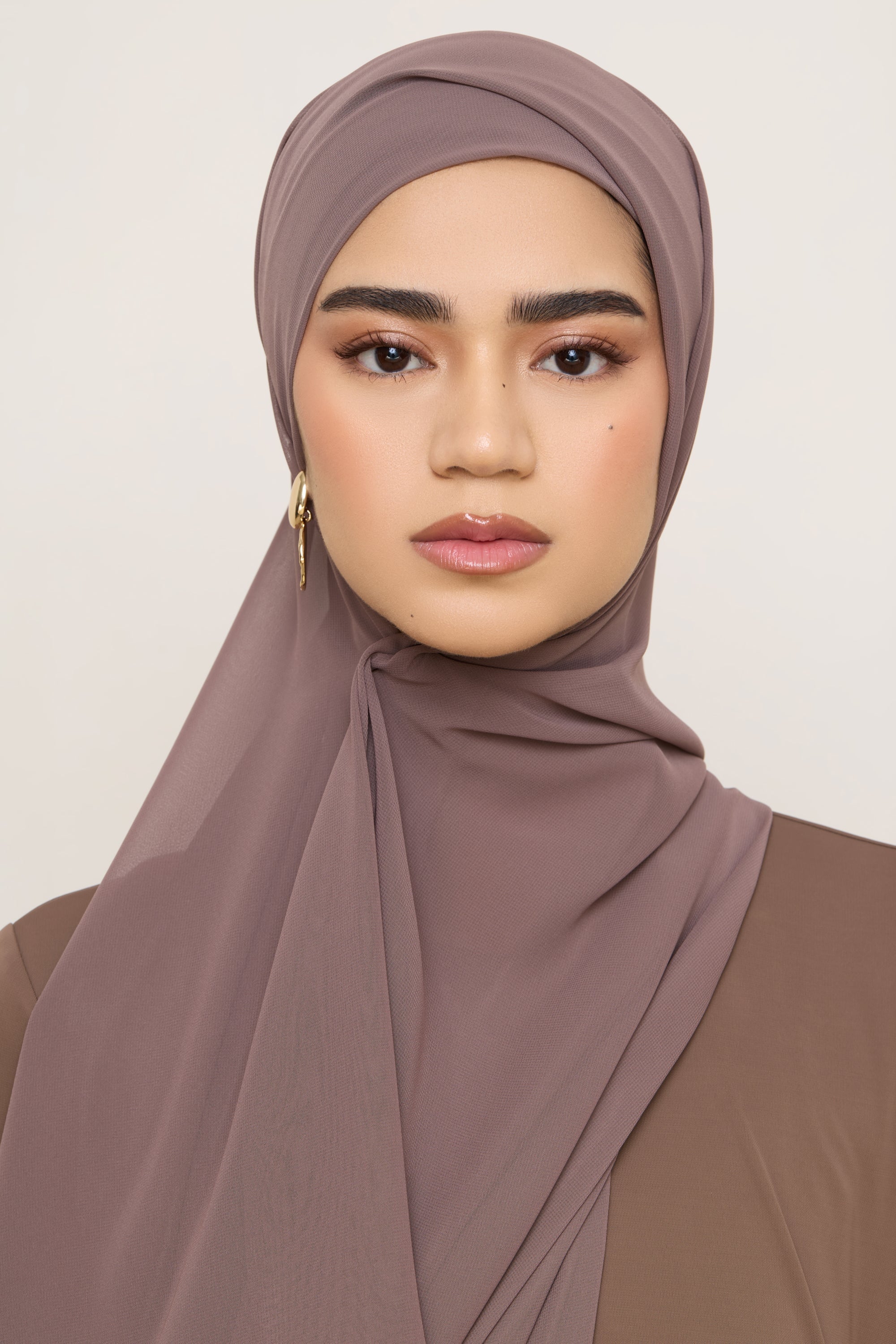 Chiffon LITE Hijab - Peppercorn Hijabs Veiled
