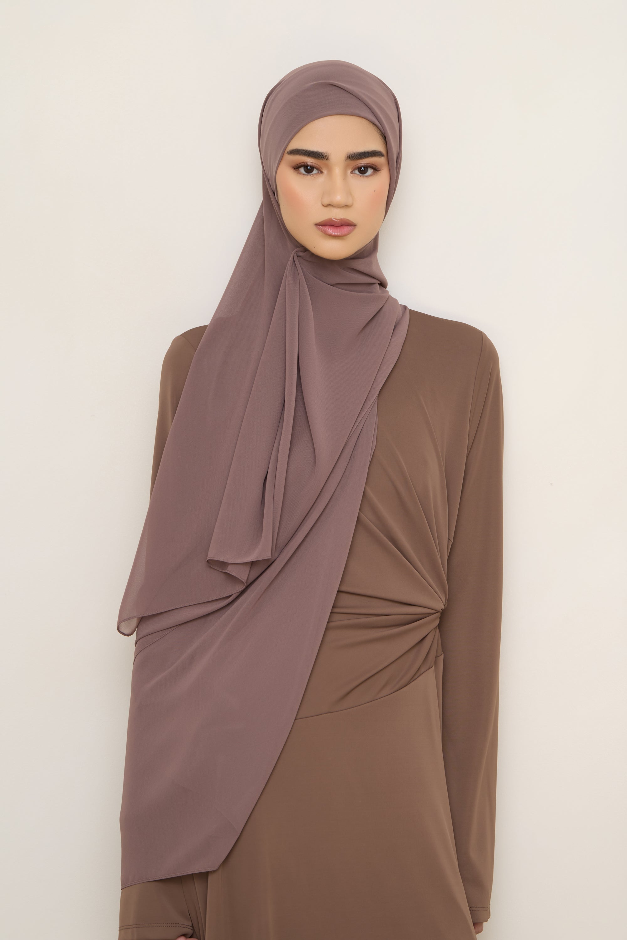 Chiffon LITE Hijab - Peppercorn Hijabs Veiled