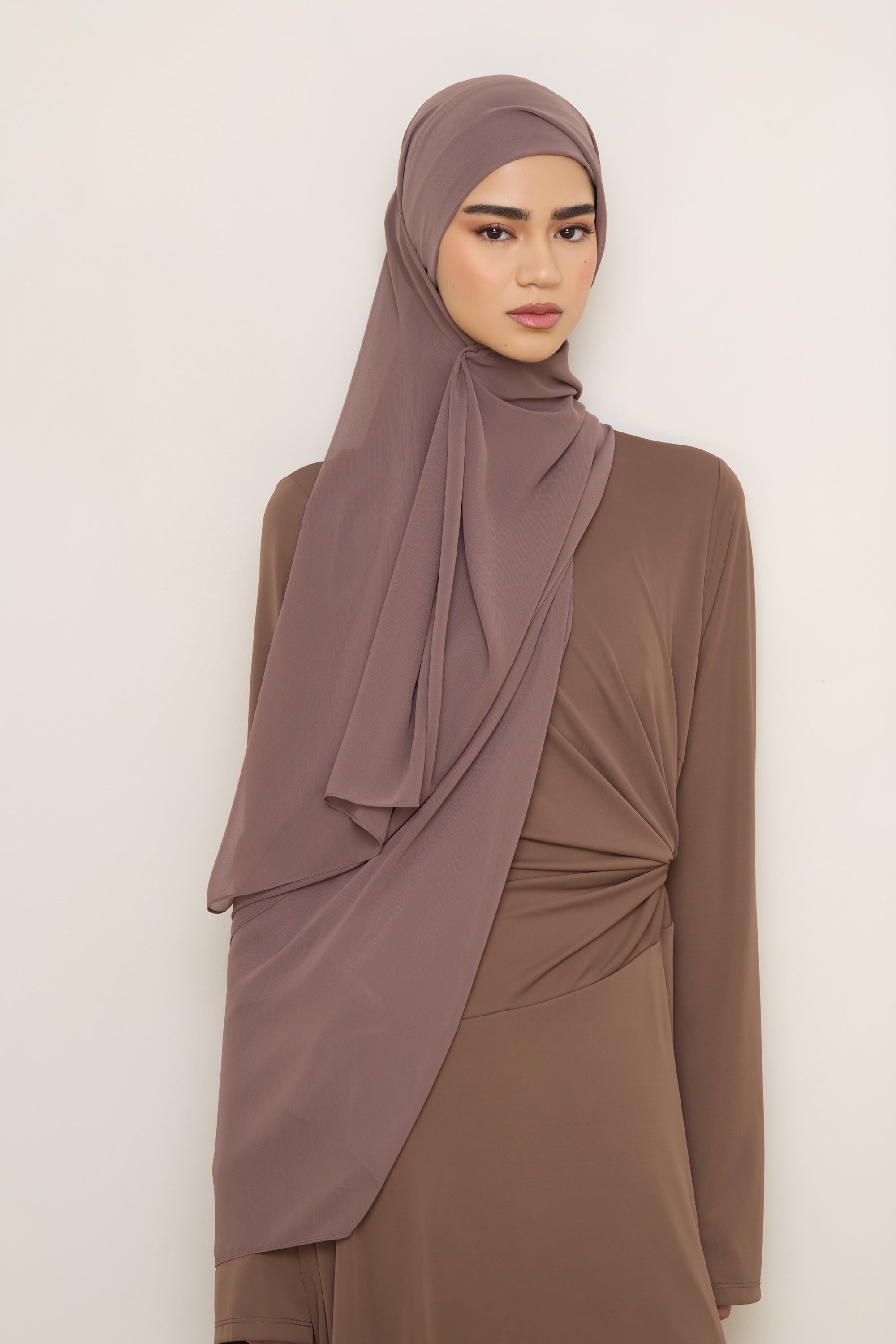 Chiffon LITE Hijab - Peppercorn Hijabs Veiled