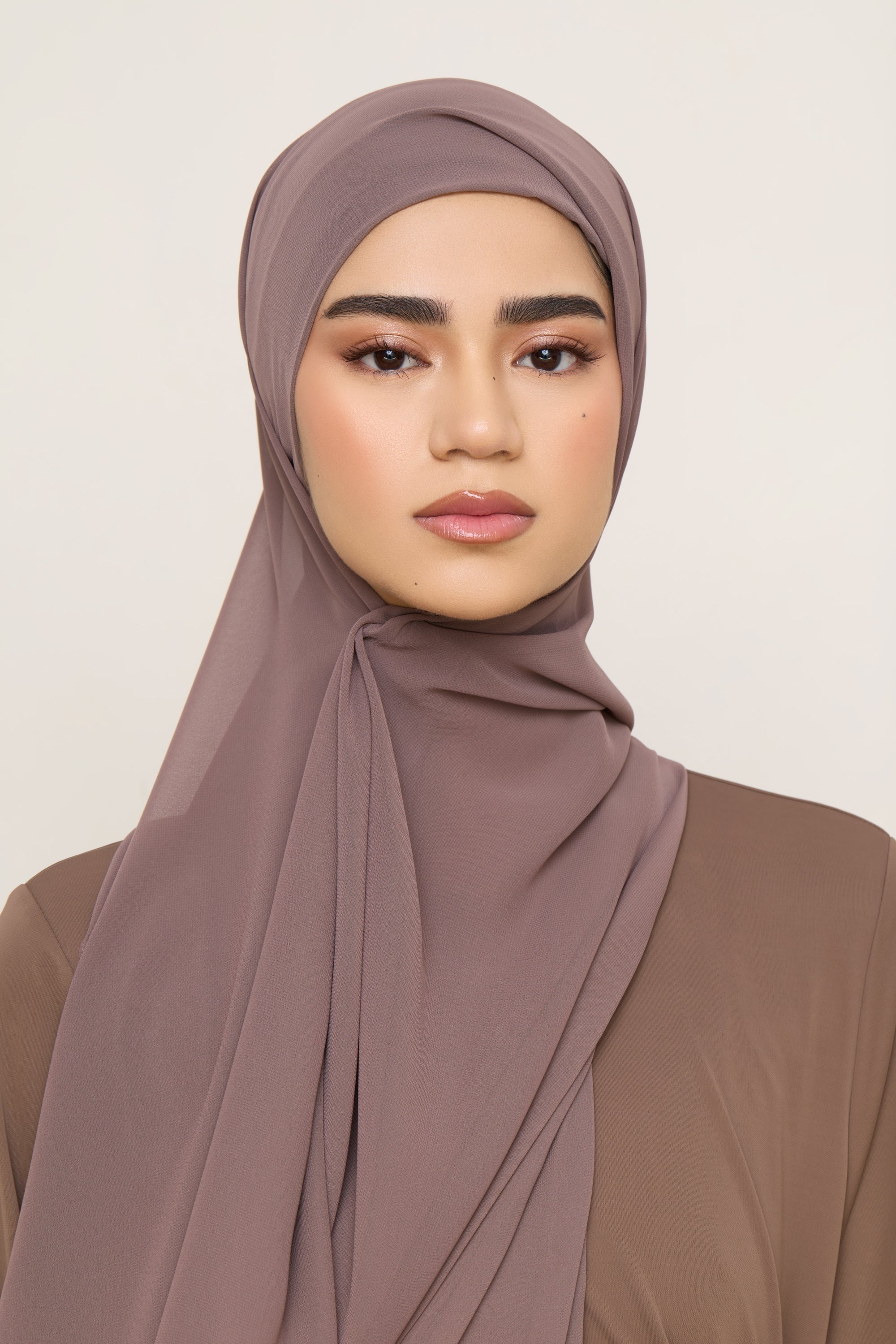 Chiffon LITE Hijab - Peppercorn Hijabs Veiled