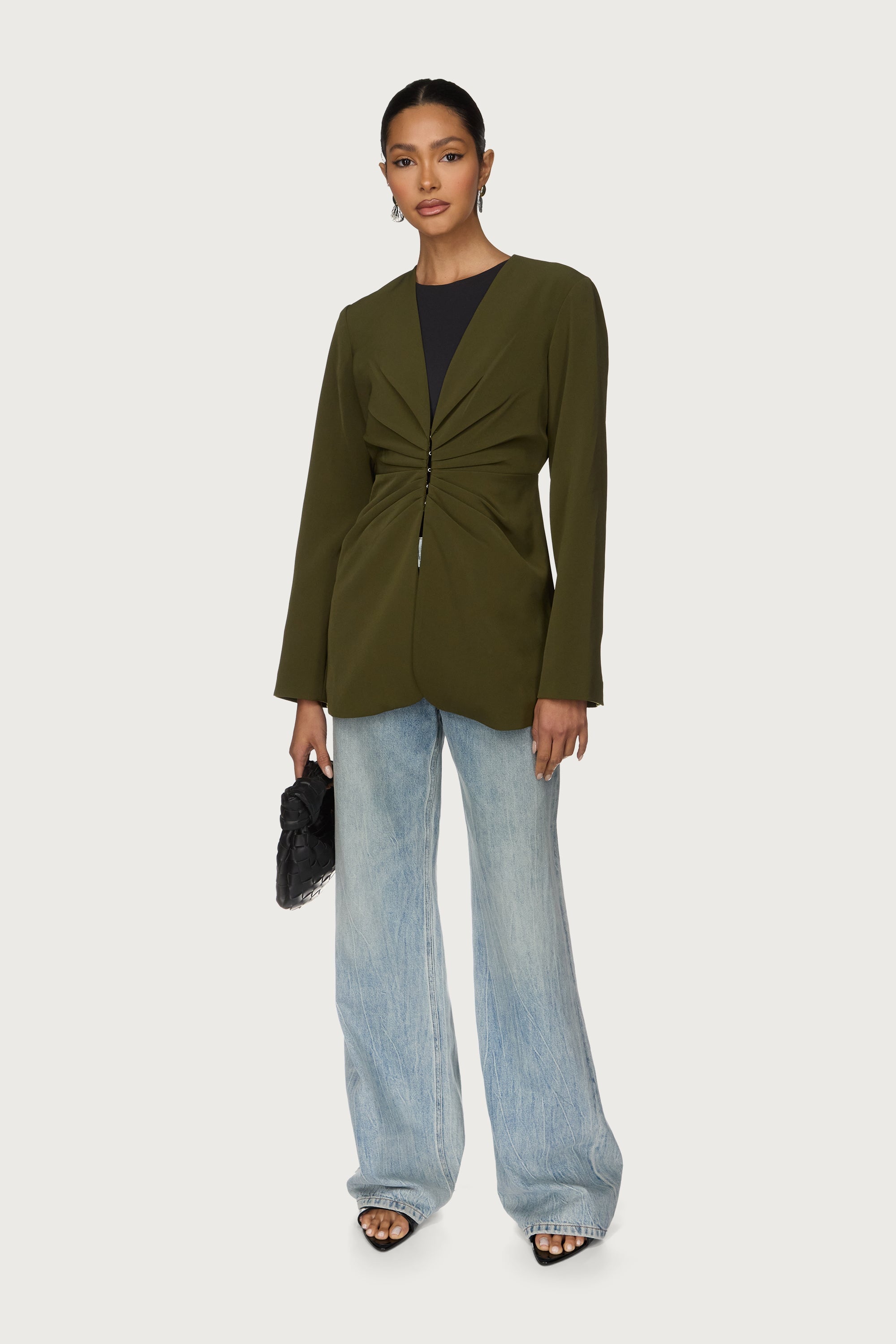 Cinch Blazer - Olive Abayas Veiled