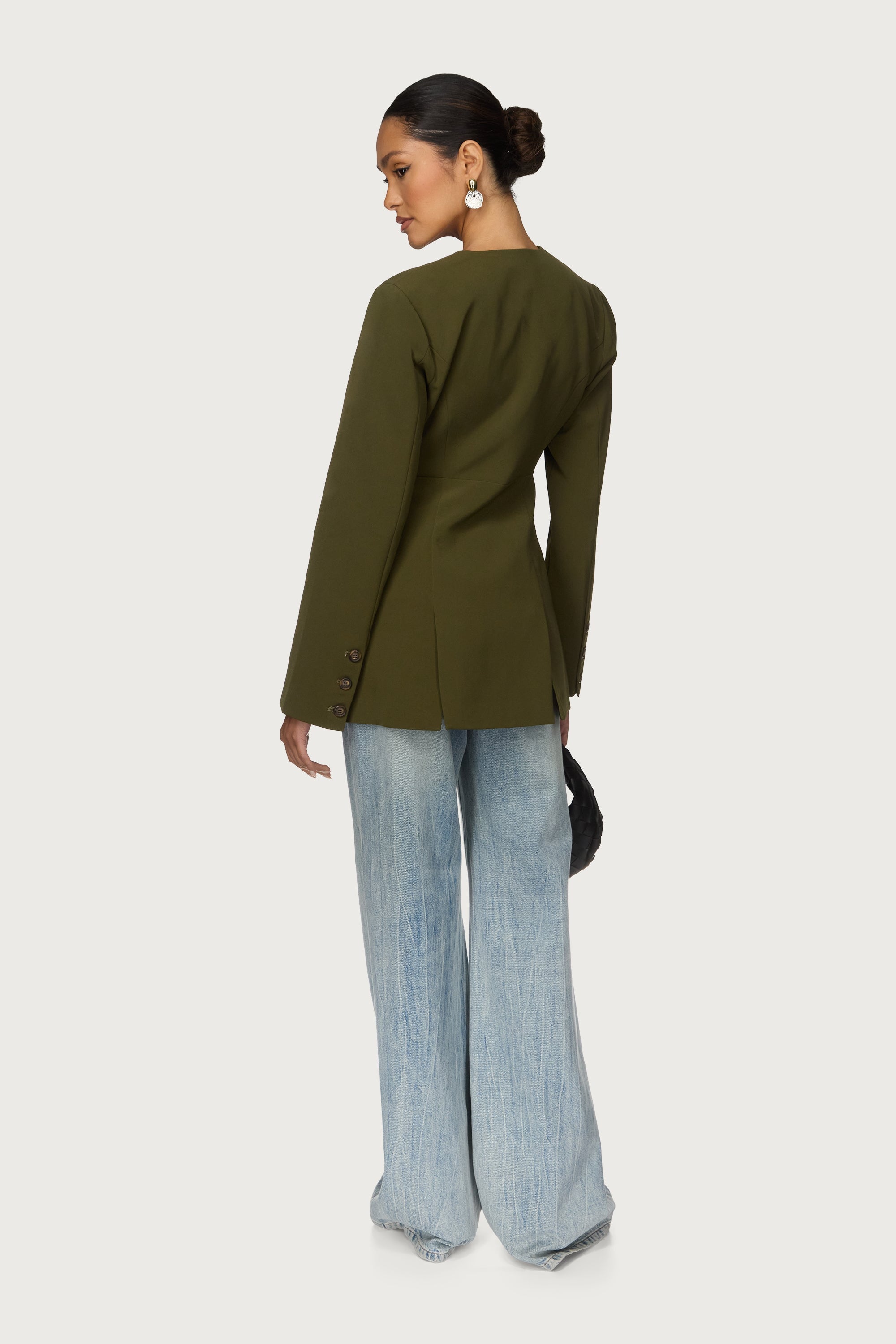 Cinch Blazer - Olive Abayas Veiled