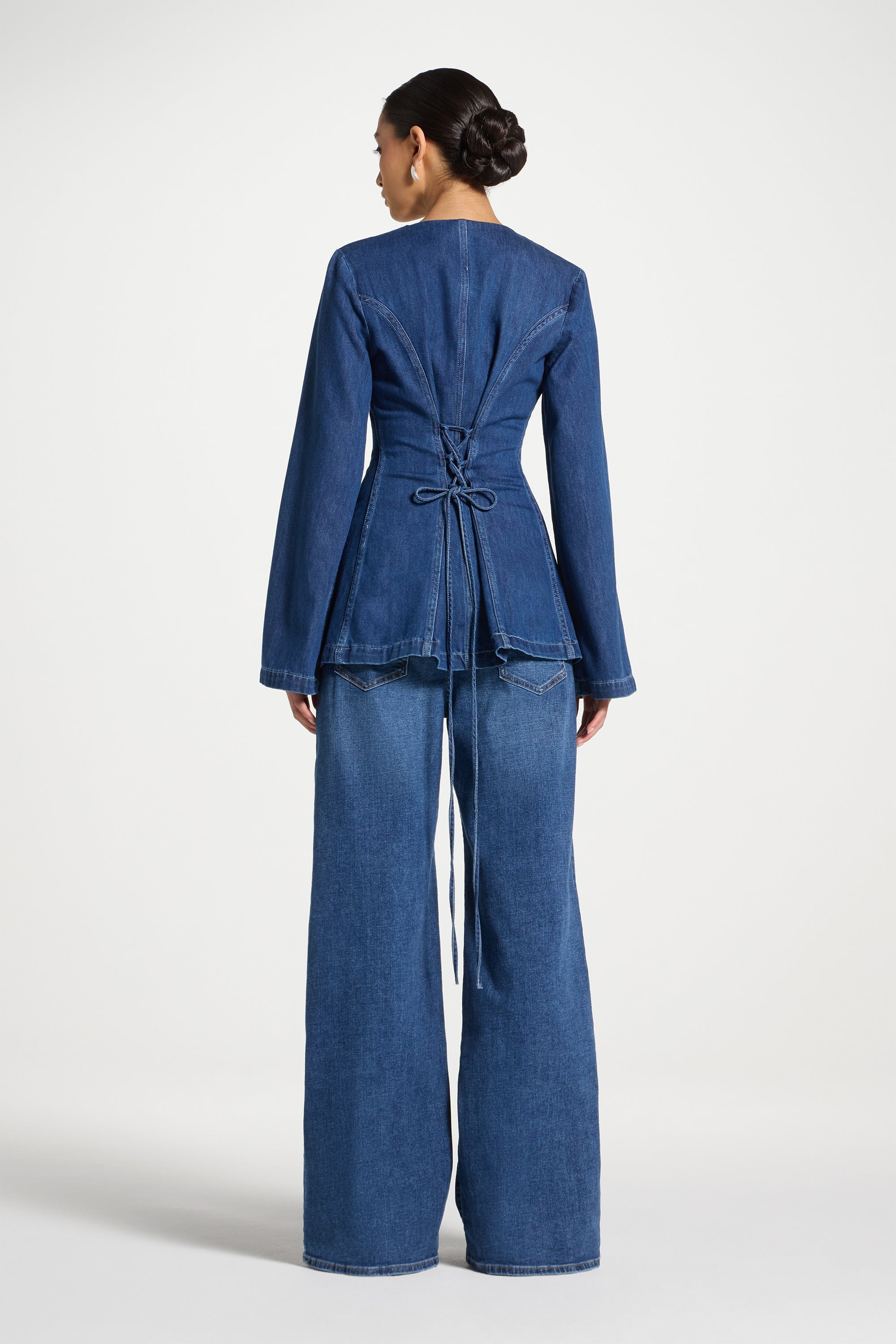 Cinch Denim Jacket Abayas Veiled