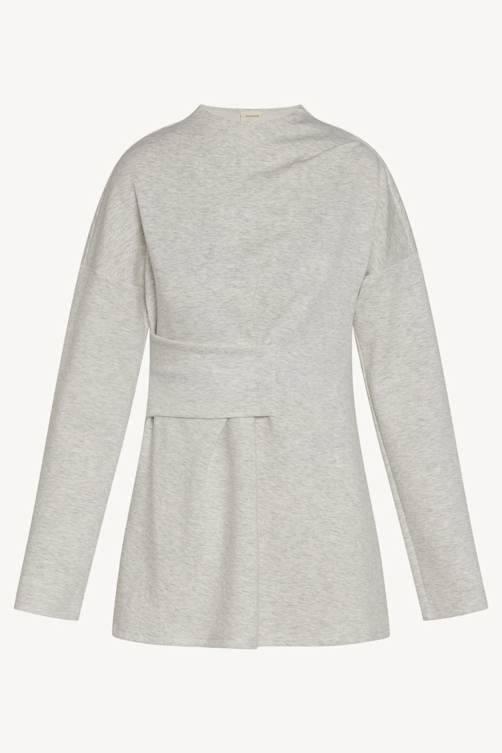 Cinch Top & Pants Set - Heather Grey Abayas Veiled