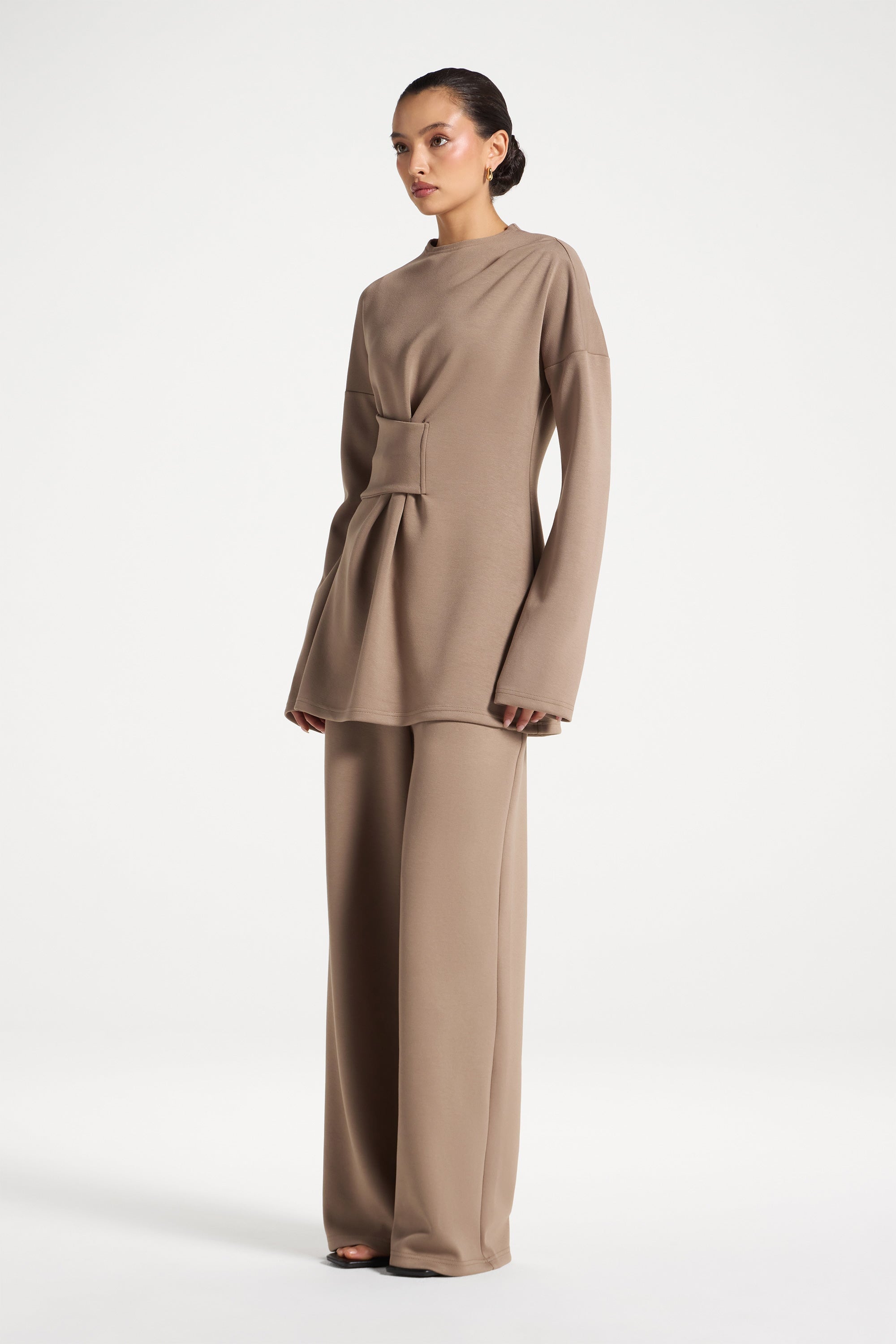 Cinch Top & Pants Set - Vetiver Abayas Veiled