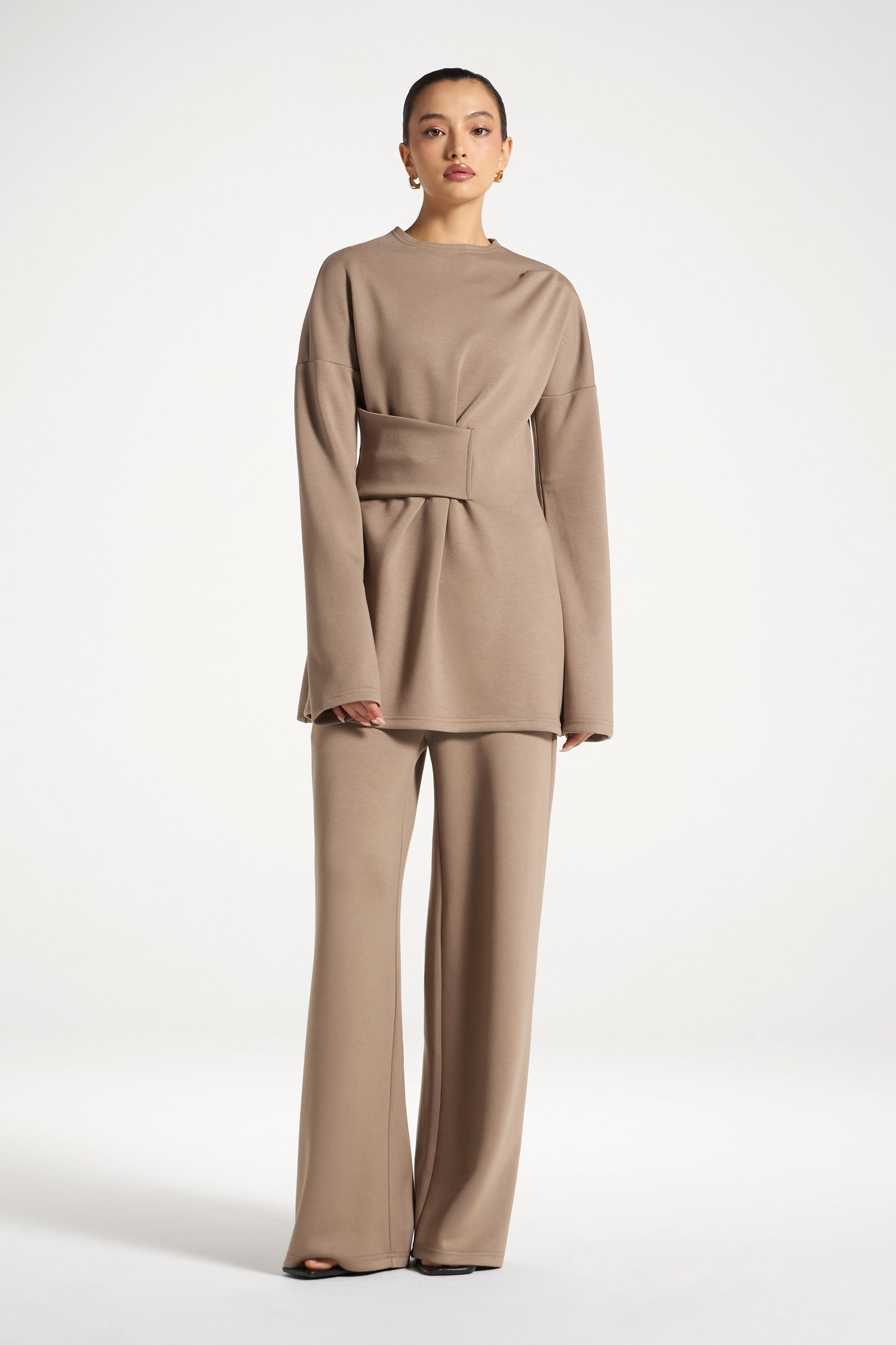 Cinch Top & Pants Set - Vetiver Abayas Veiled