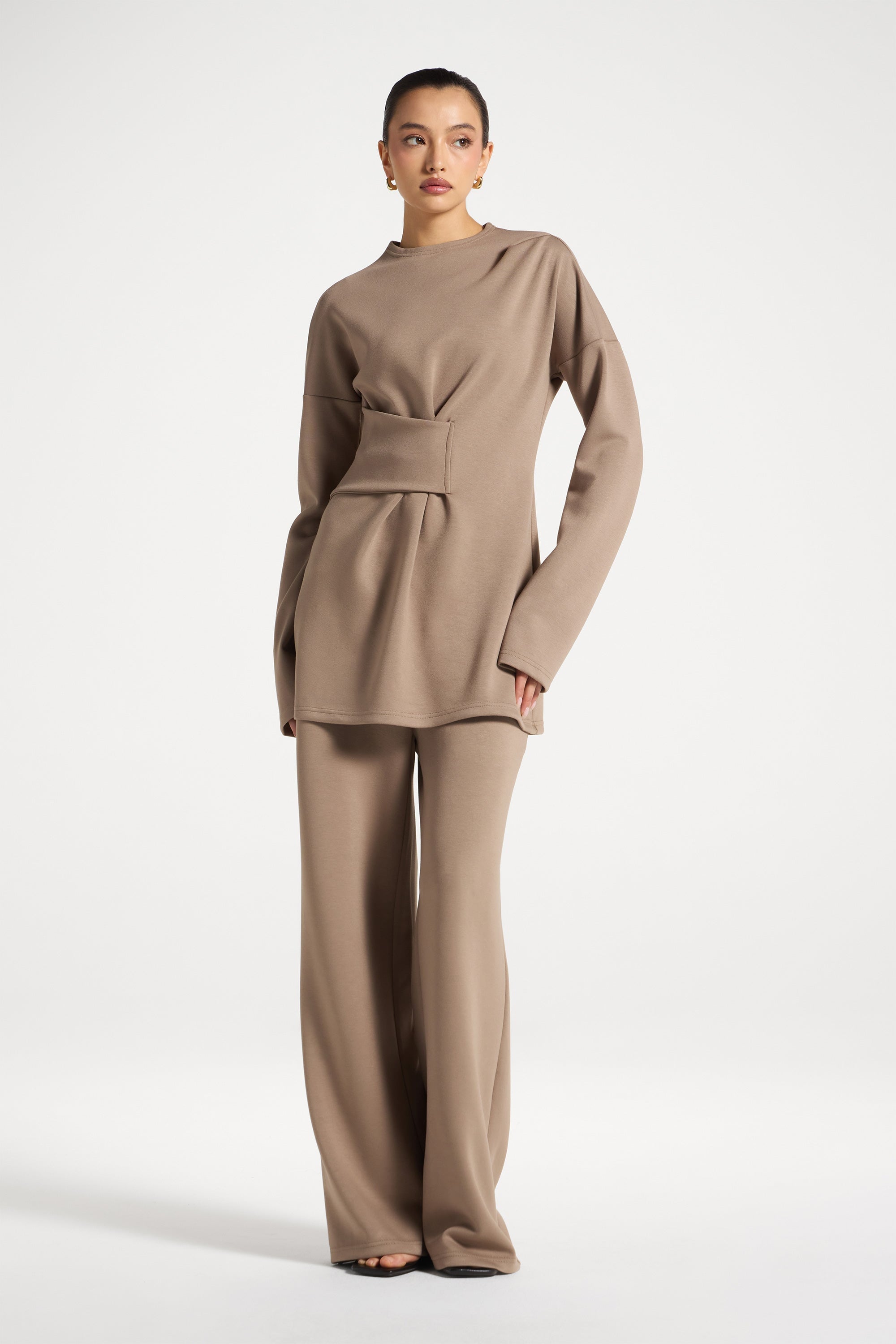 Cinch Top & Pants Set - Vetiver Abayas Veiled