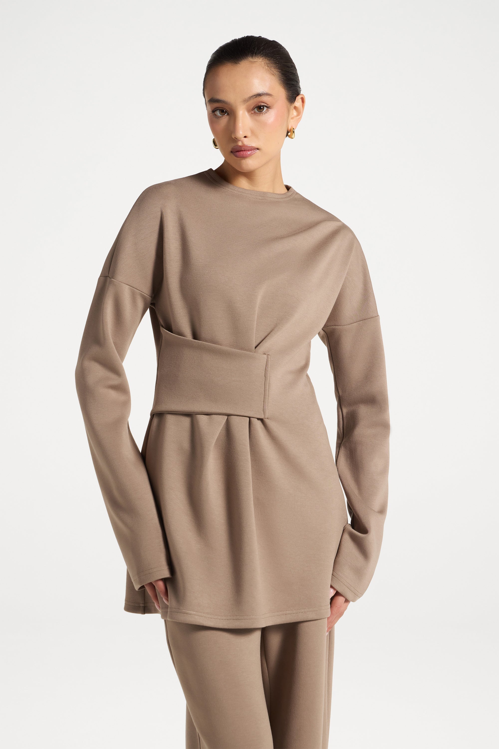 Cinch Top & Pants Set - Vetiver Abayas Veiled