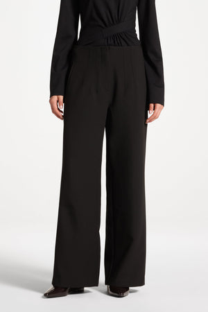 Classic Wide Leg Pants - Black