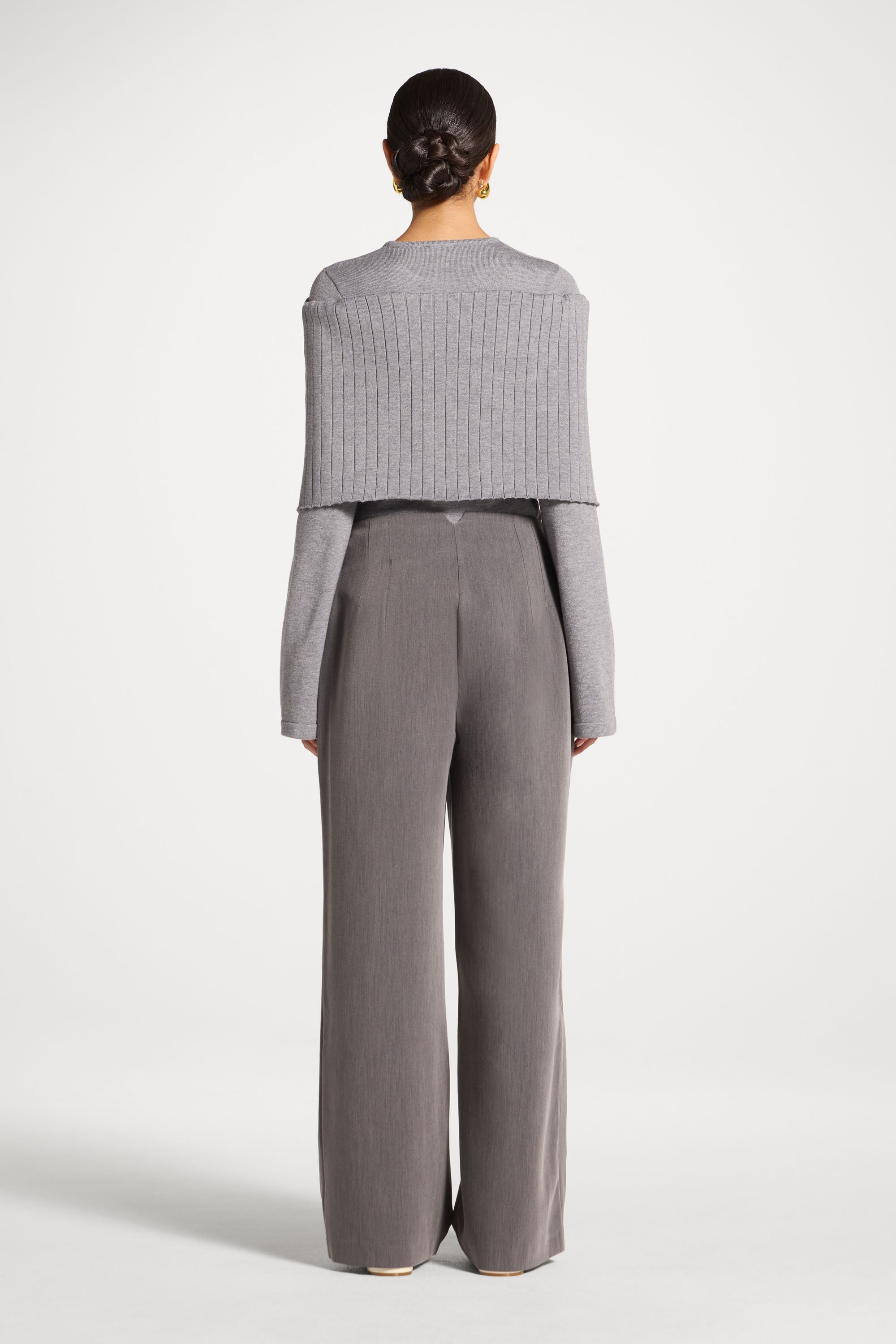 Classic Wide Leg Pants - Charcoal Abayas Veiled