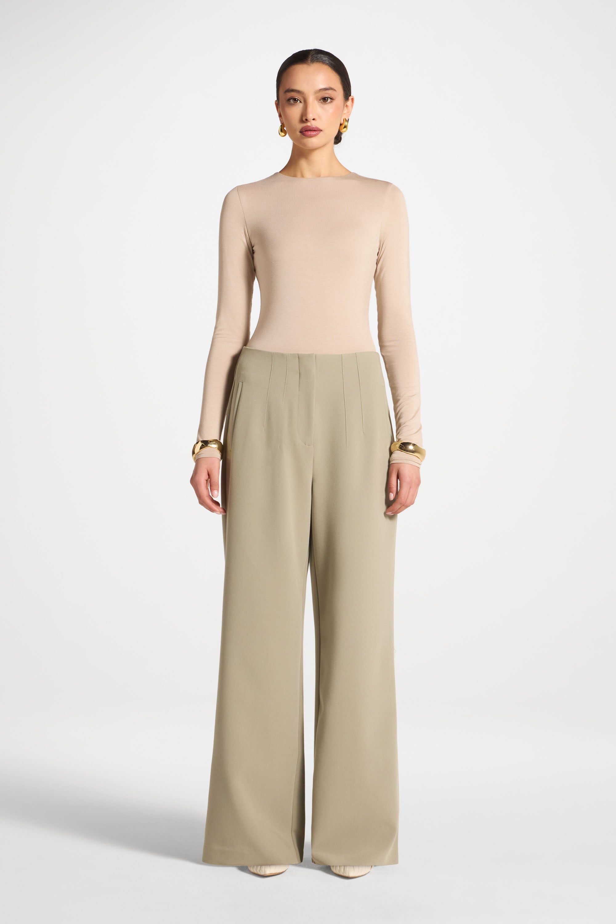 Classic Wide Leg Pants - Sage Abayas Veiled