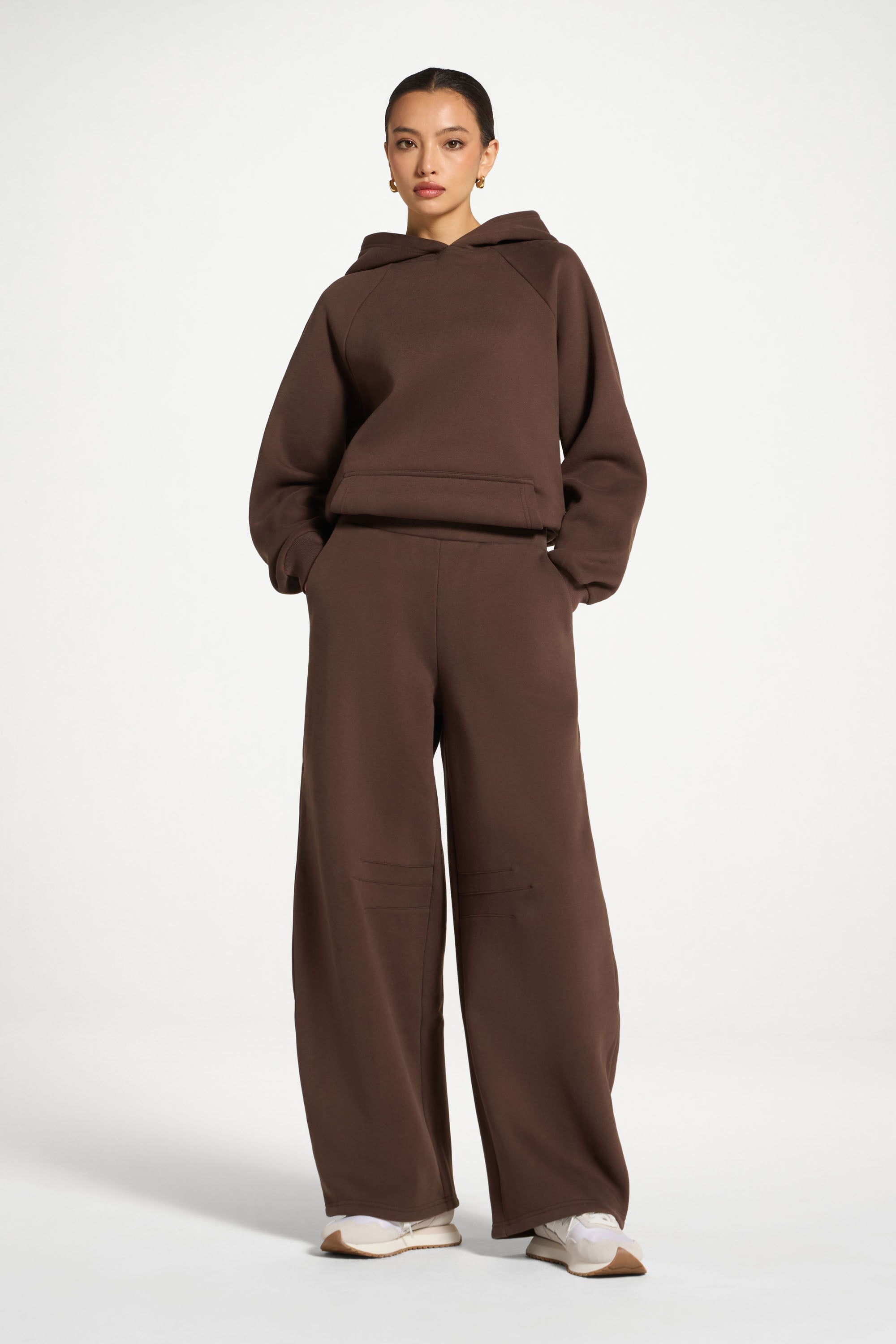 Cotton Barrel Leg Pants - Chocolate Abayas Veiled