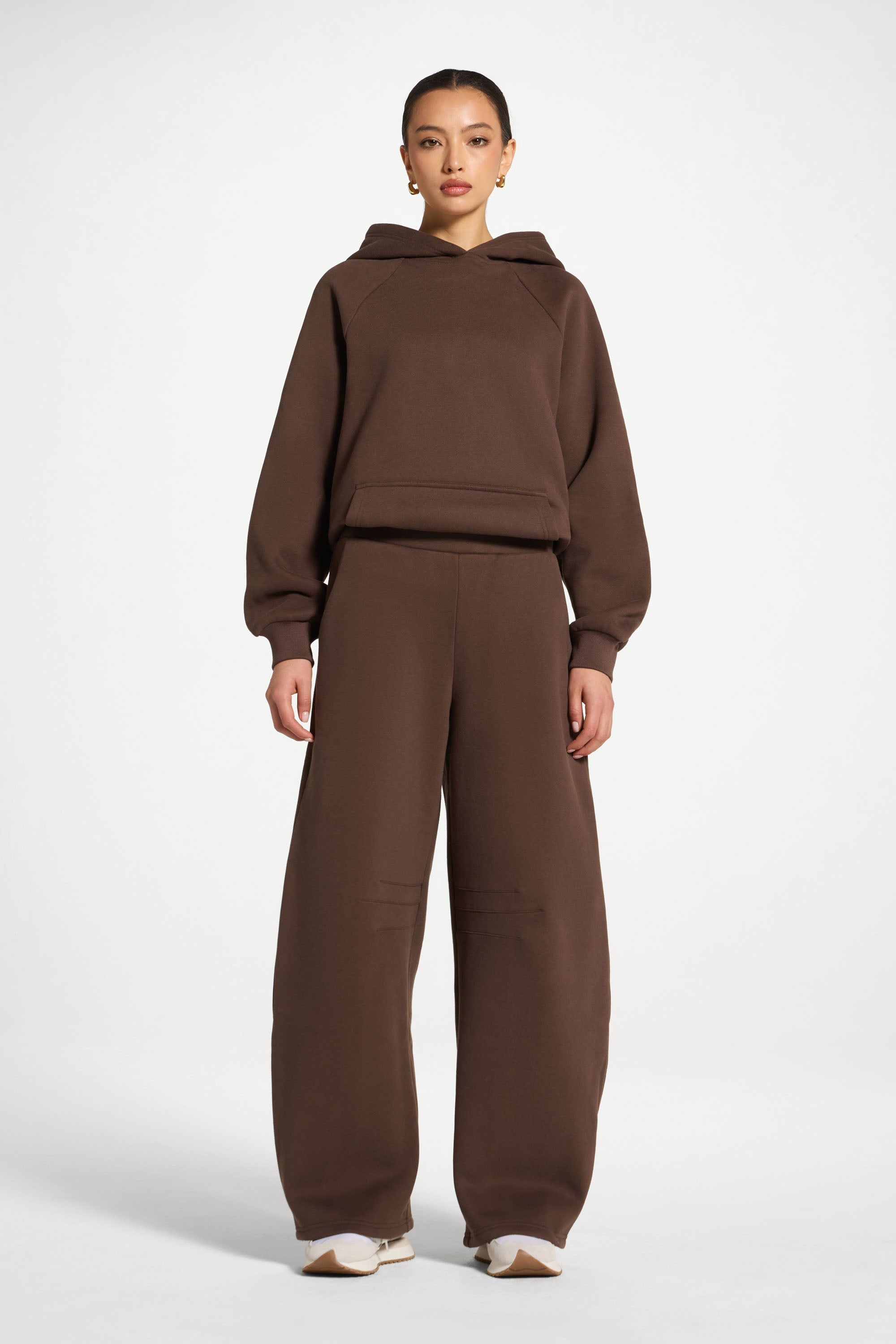 Cotton Barrel Leg Pants - Chocolate Abayas Veiled