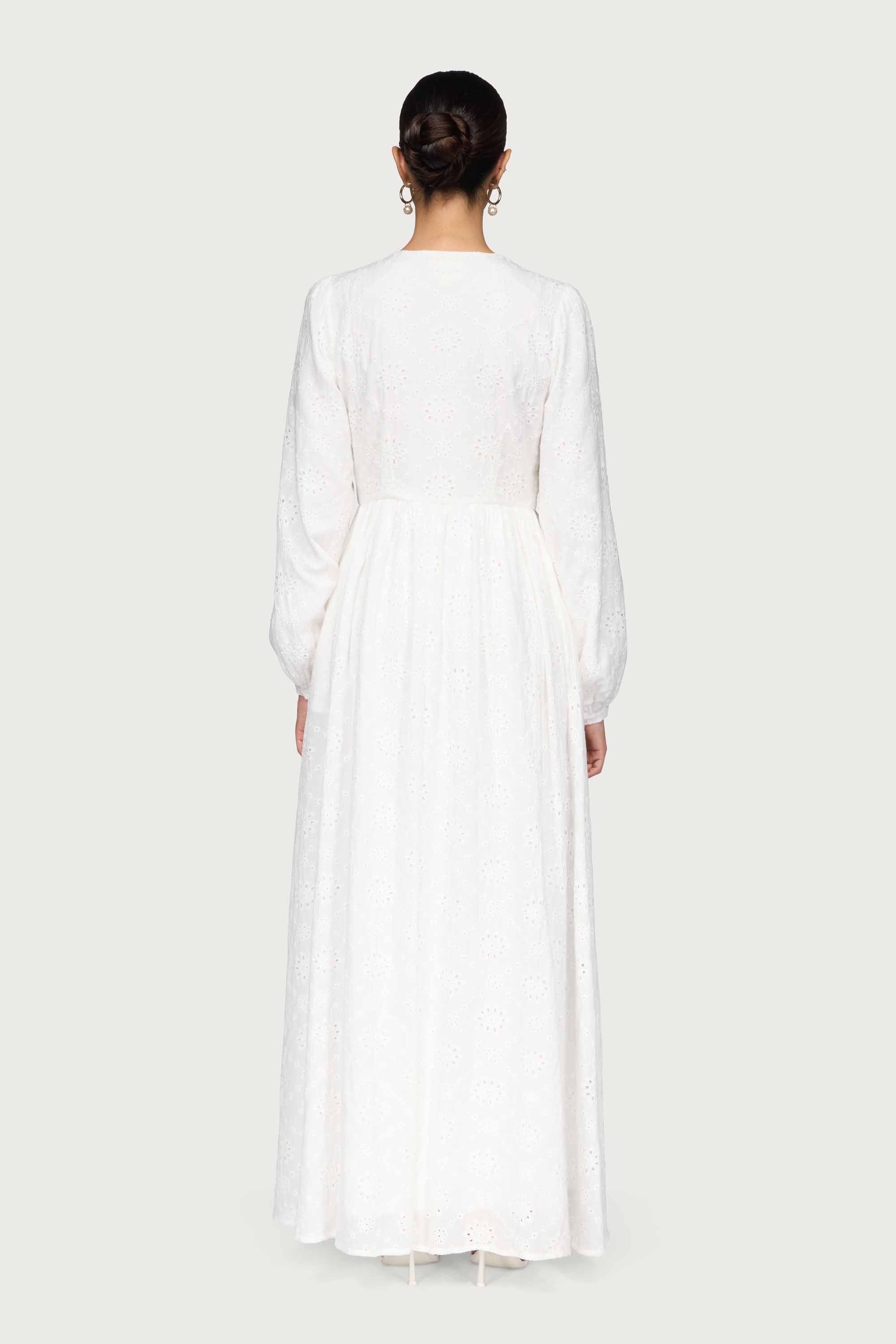 Cotton Eyelet Maxi Dress Dresses Veiled