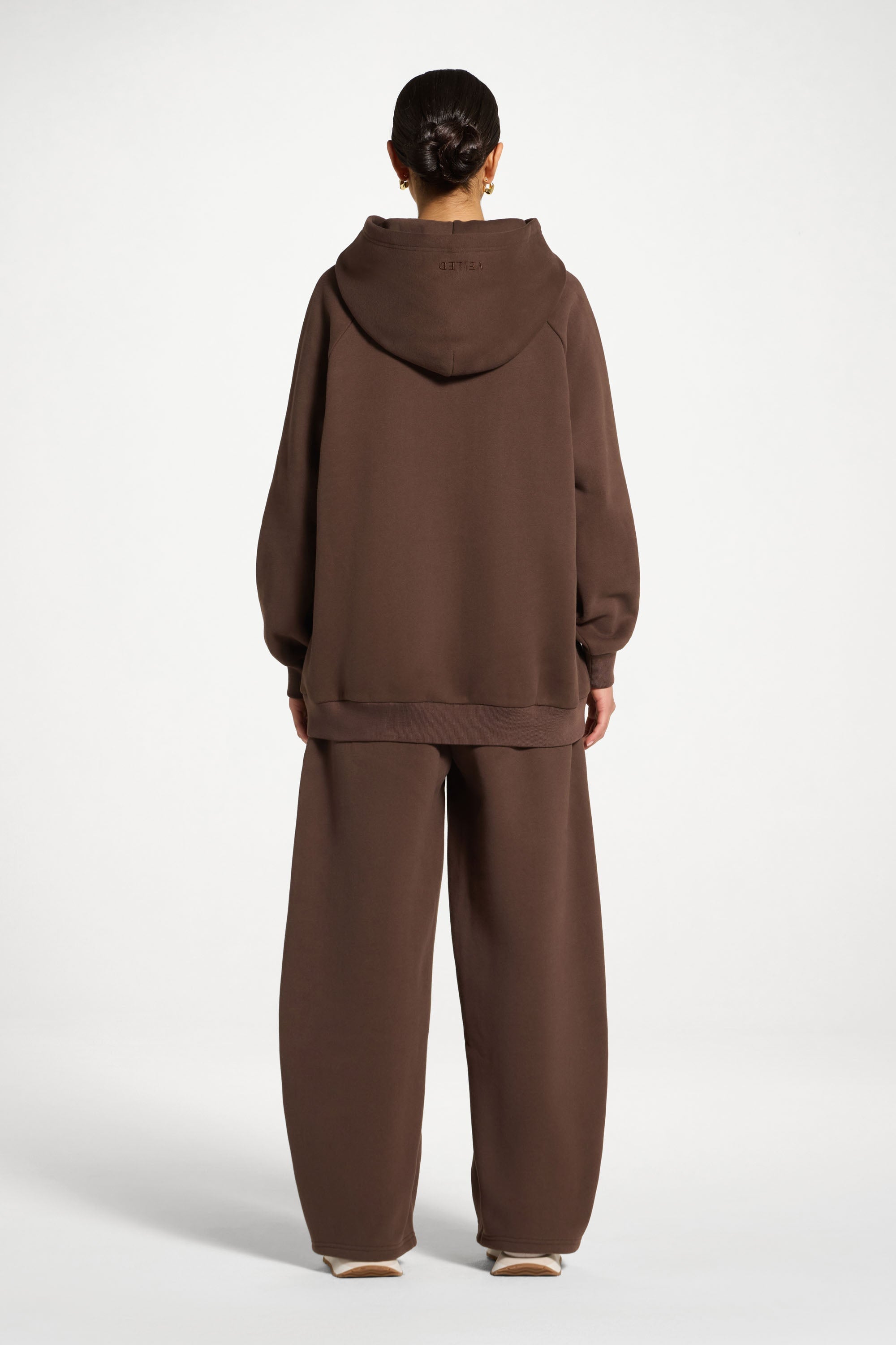 Cotton Hoodie - Chocolate Abayas Veiled