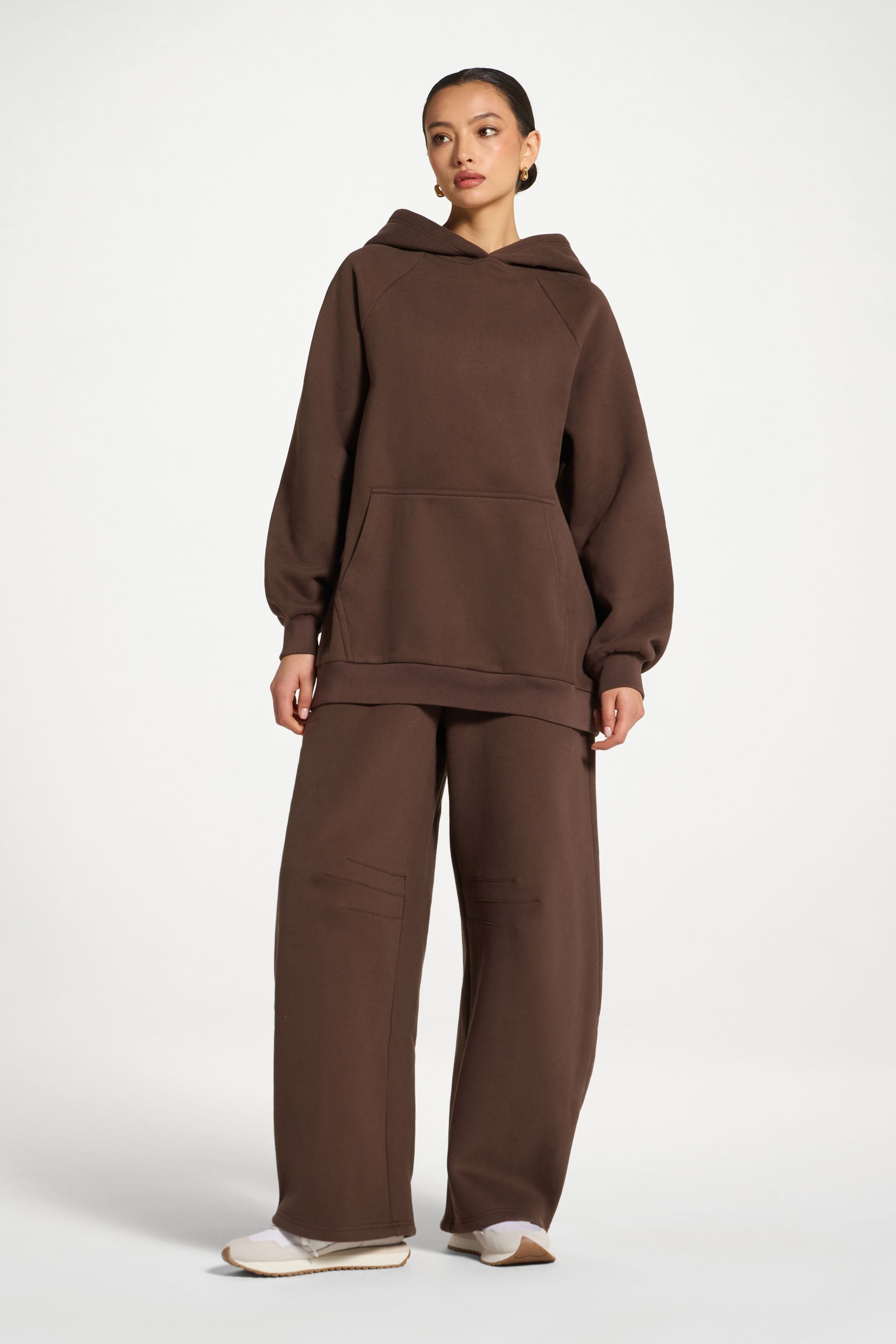 Cotton Hoodie - Chocolate Abayas Veiled