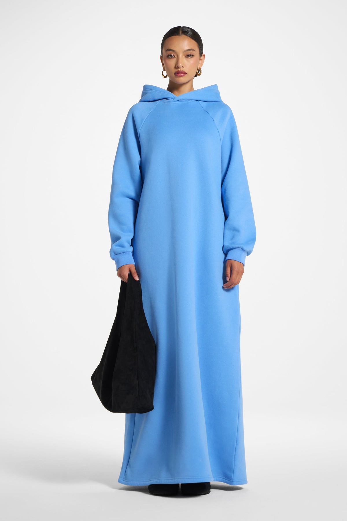 cotton hoodie dress - Denim pdp_merge_tall-high-waist-flare-dress-pant-fire-orange Blue Graduation Dresses | wearing size L Style:With pockets