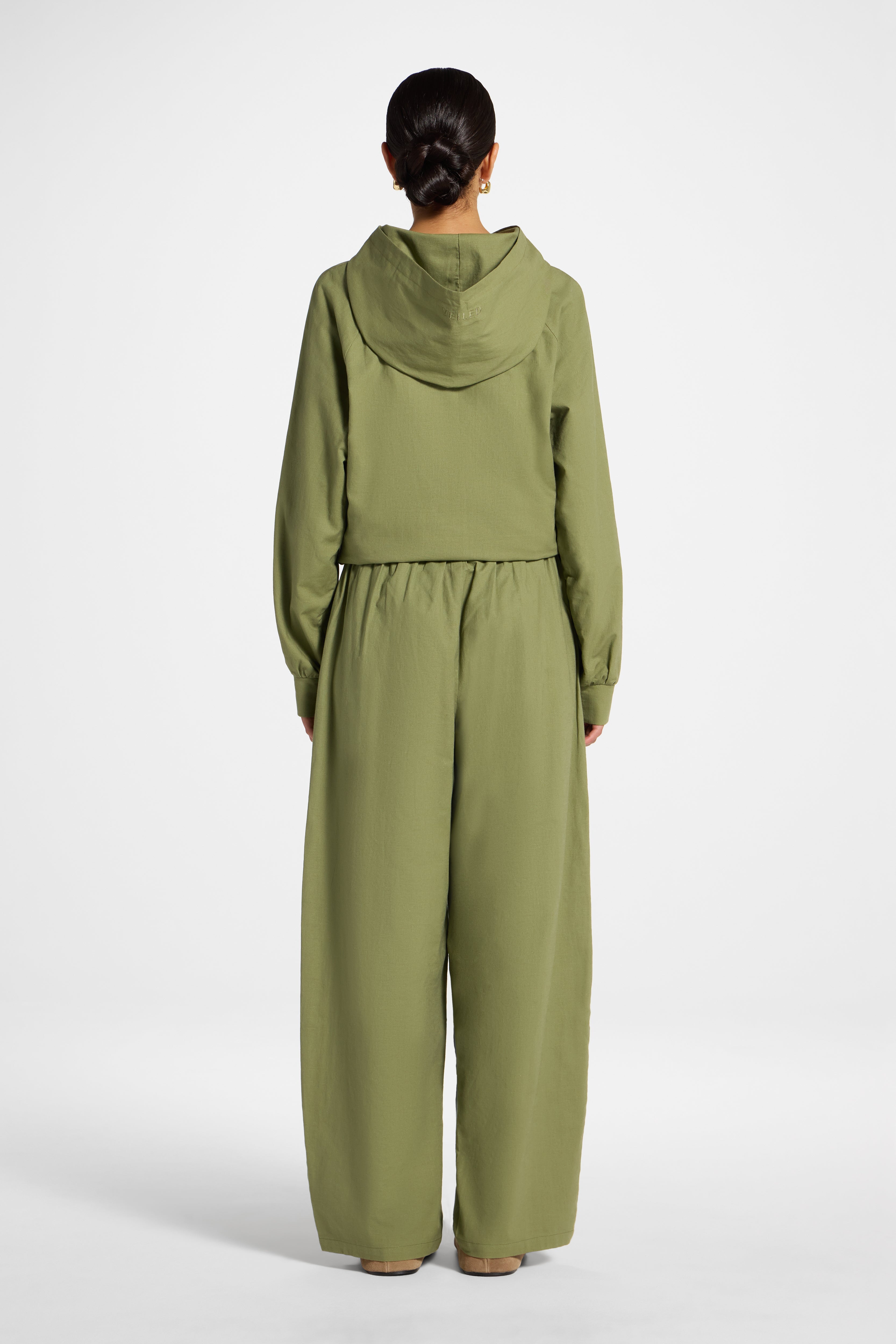 Cotton Linen Barrel Pants - Kalamata Abayas Veiled