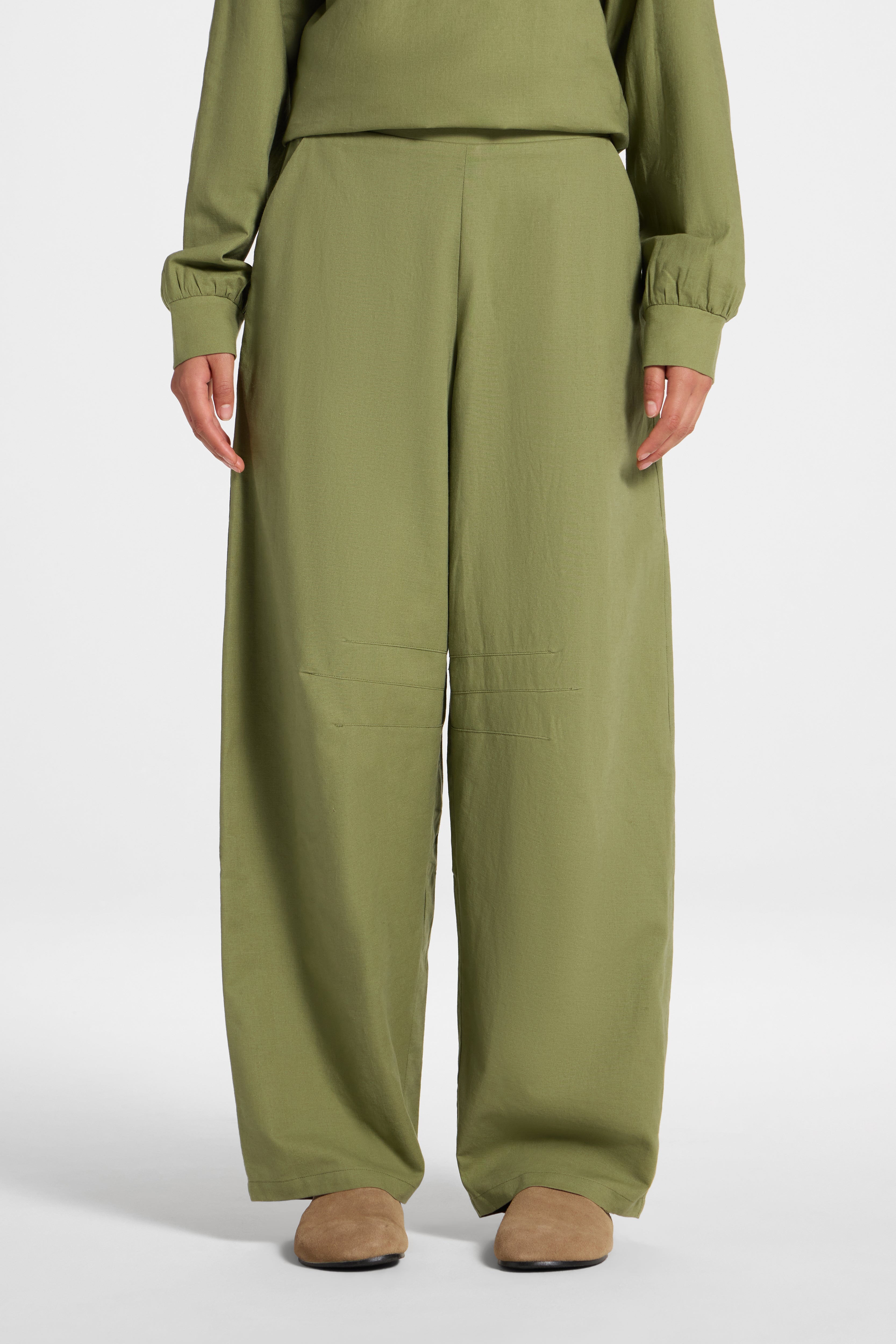 Cotton Linen Barrel Pants - Kalamata Abayas Veiled