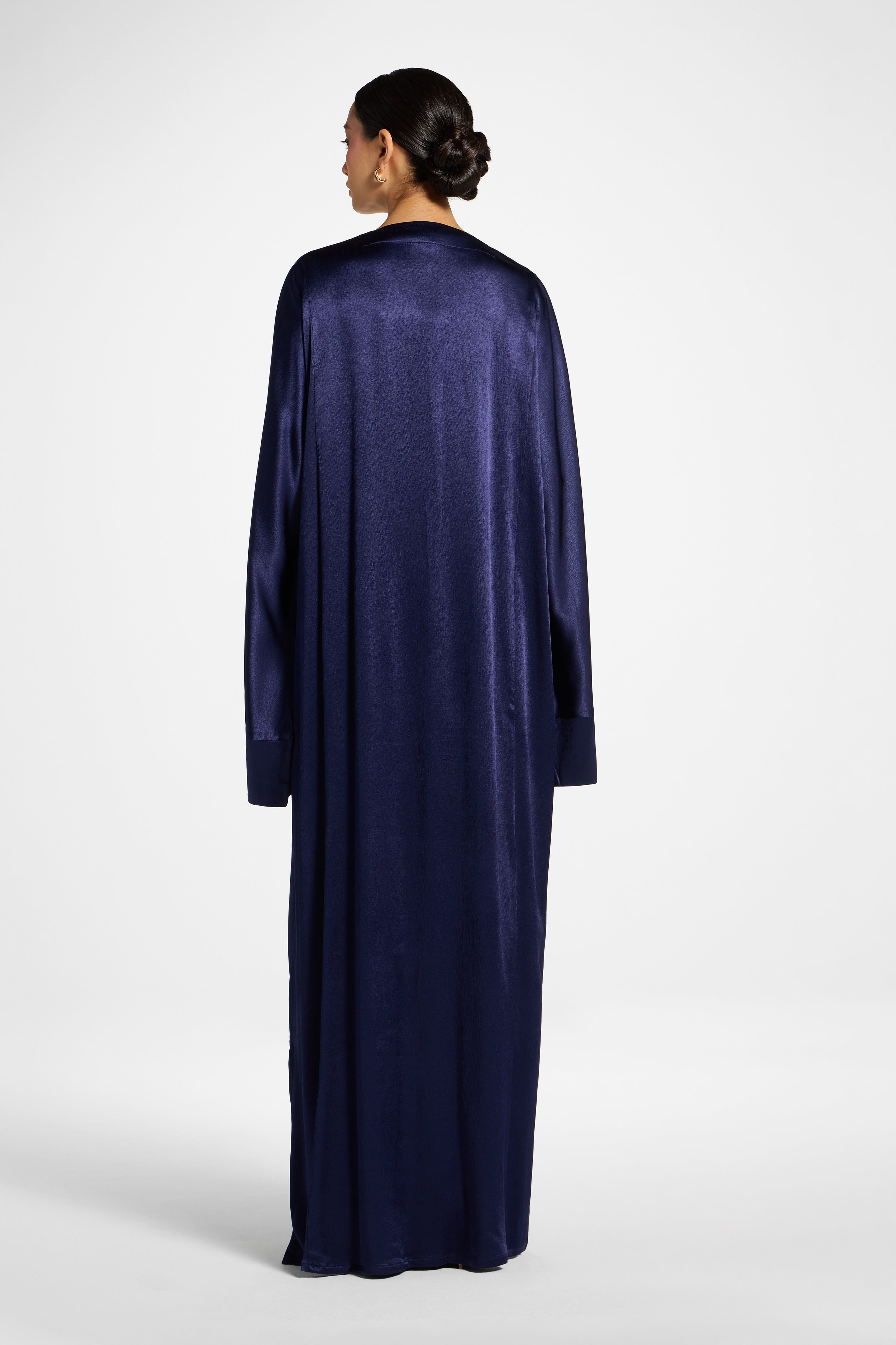 Cotton Open Abaya - Midnight Abayas Veiled