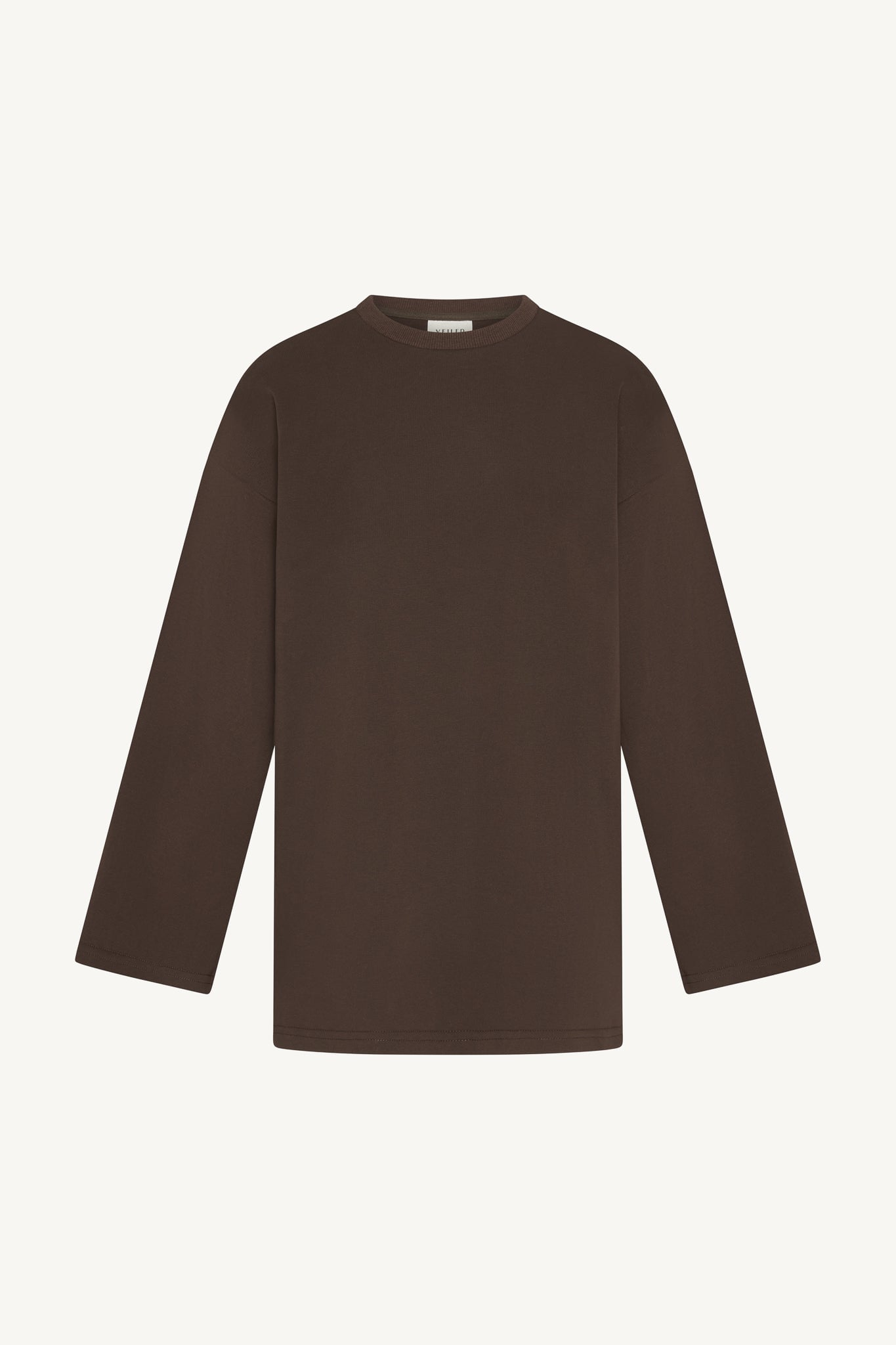 Cotton Sweatshirt Top - Coffee Abayas Veiled