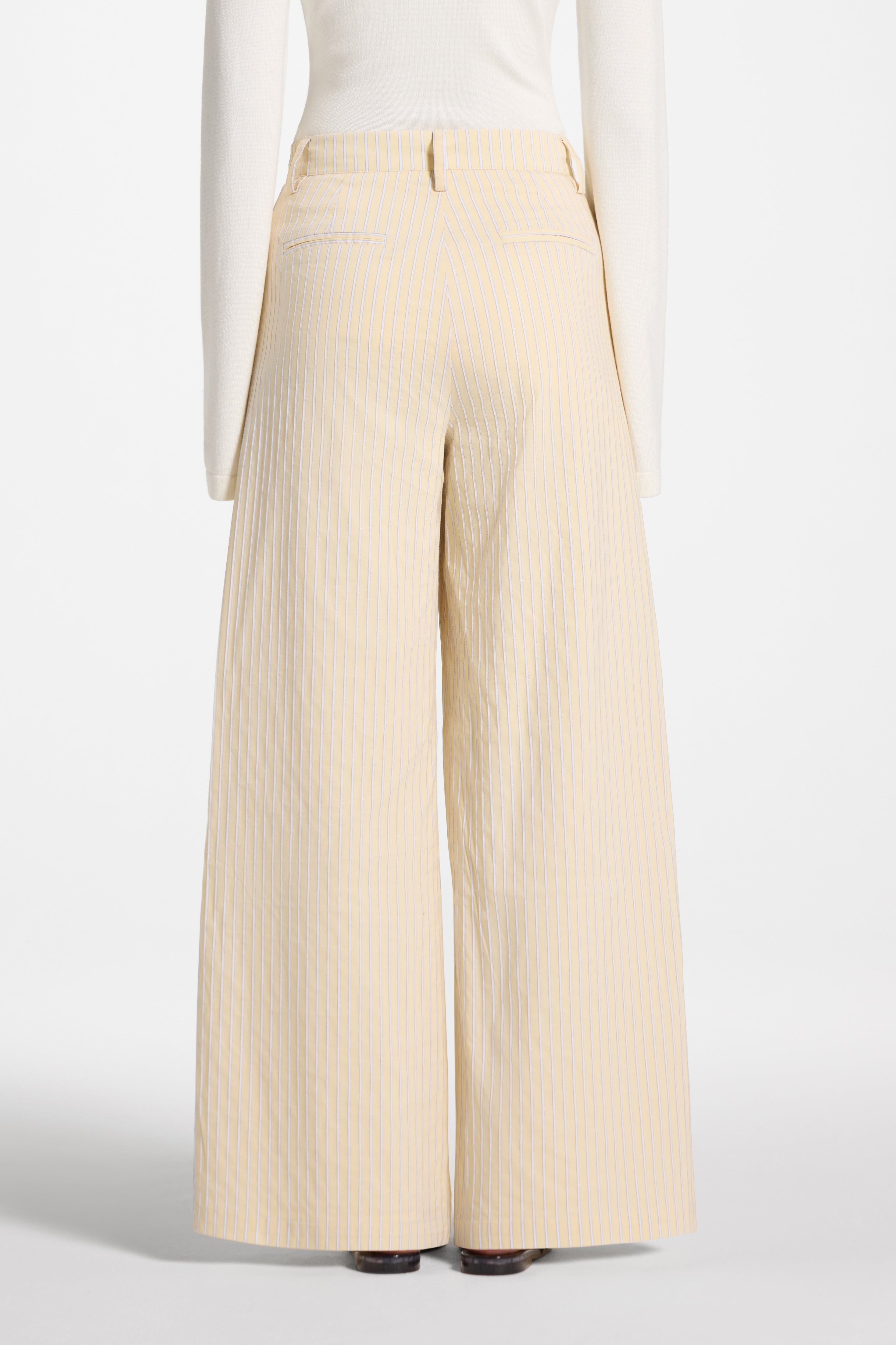 Cotton Wide Leg Pant - Butter Pants Veiled
