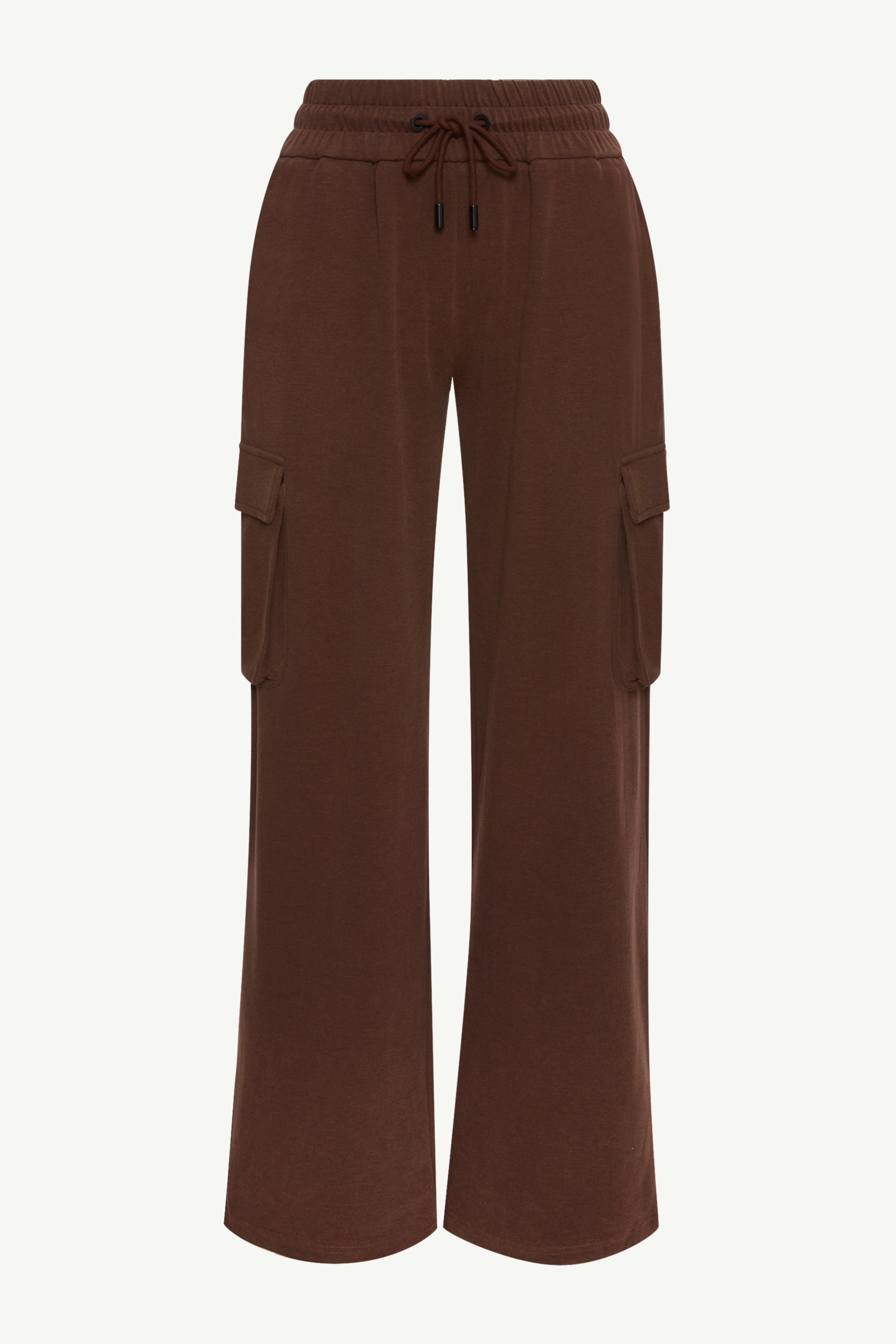 Demi Wide Leg Cargo Pocket Pants - Brown Clothing epschoolboard 