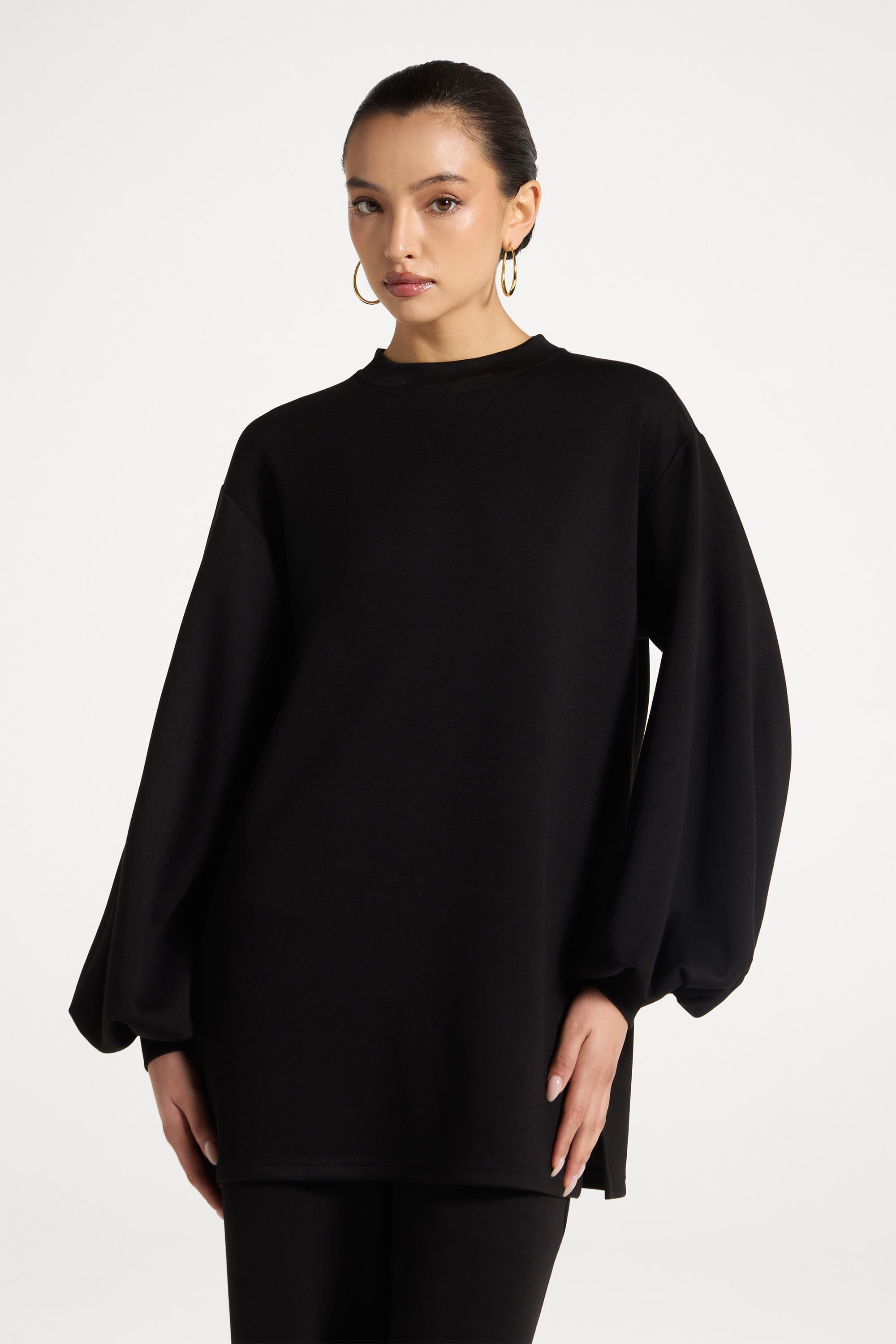 Dila Top & Pant Set - Black Abayas Veiled