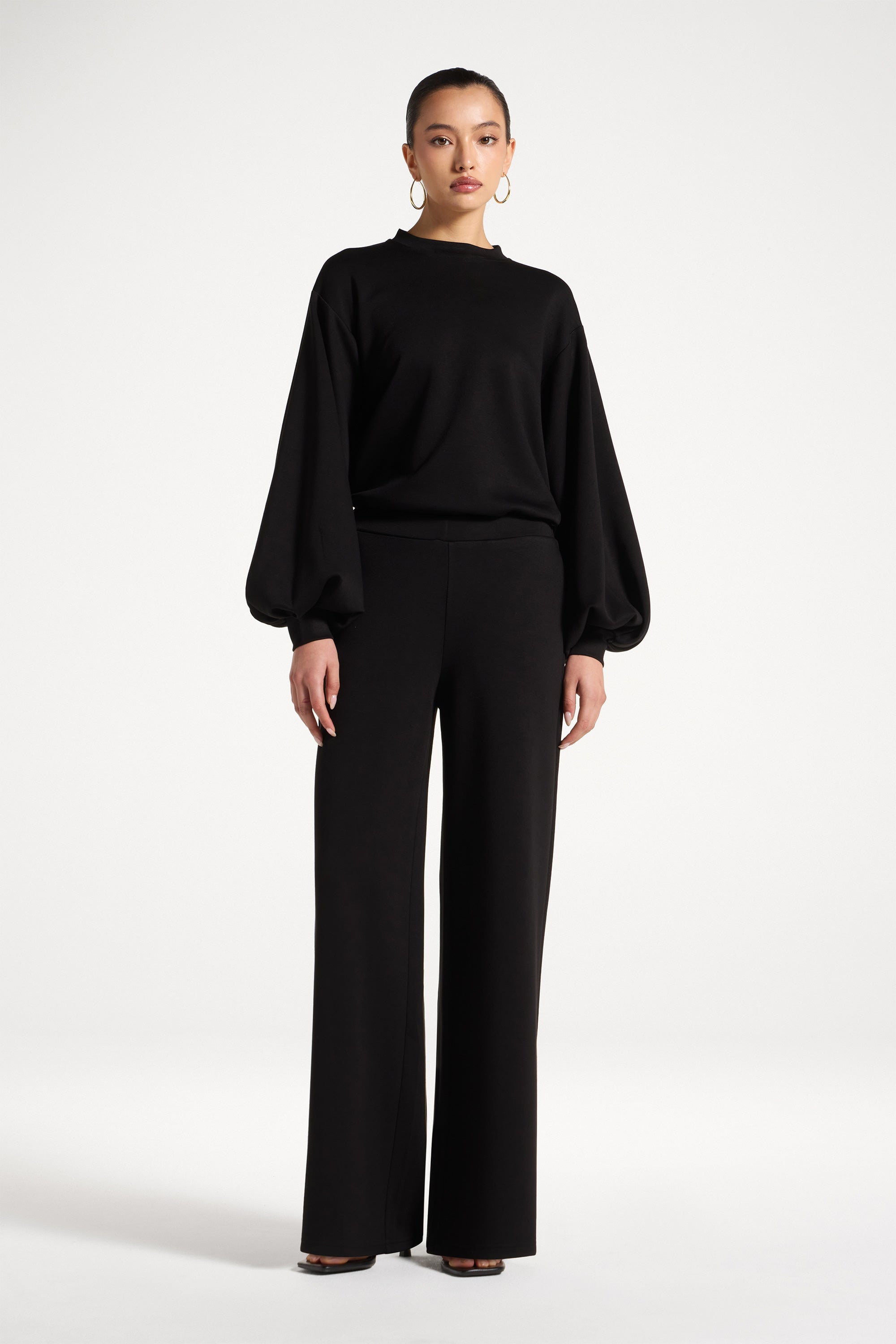 Dila Top & Pant Set - Black Abayas Veiled