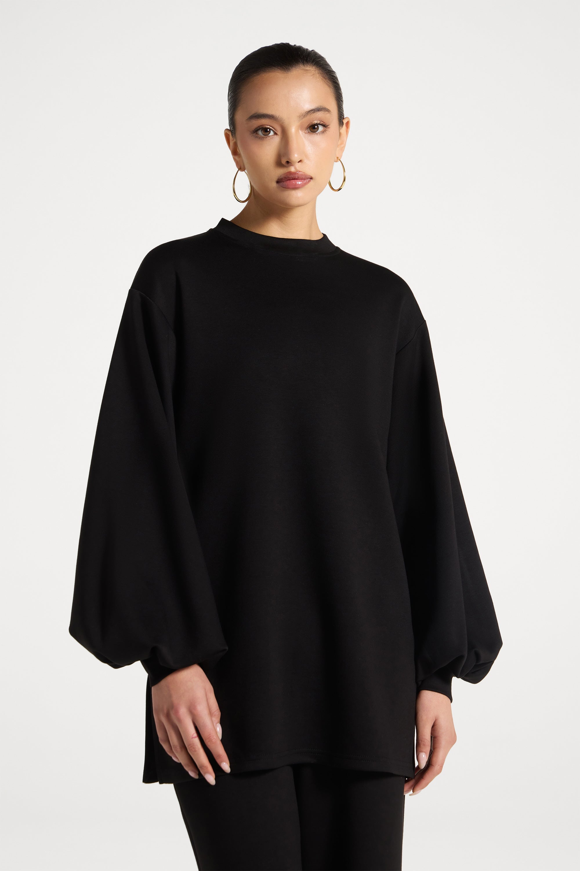 Dila Top & Pant Set - Black Abayas Veiled