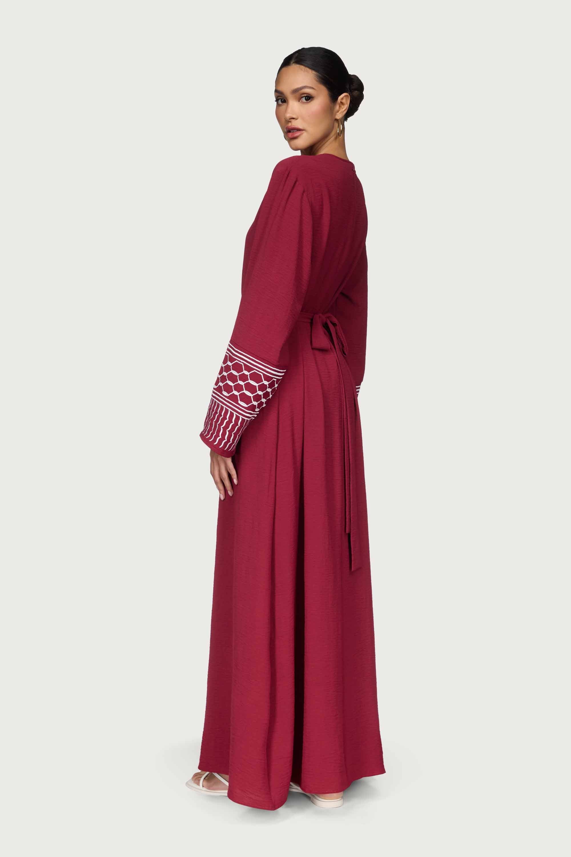 Dima Embroidered Maxi Dress - Karaz Abayas Veiled