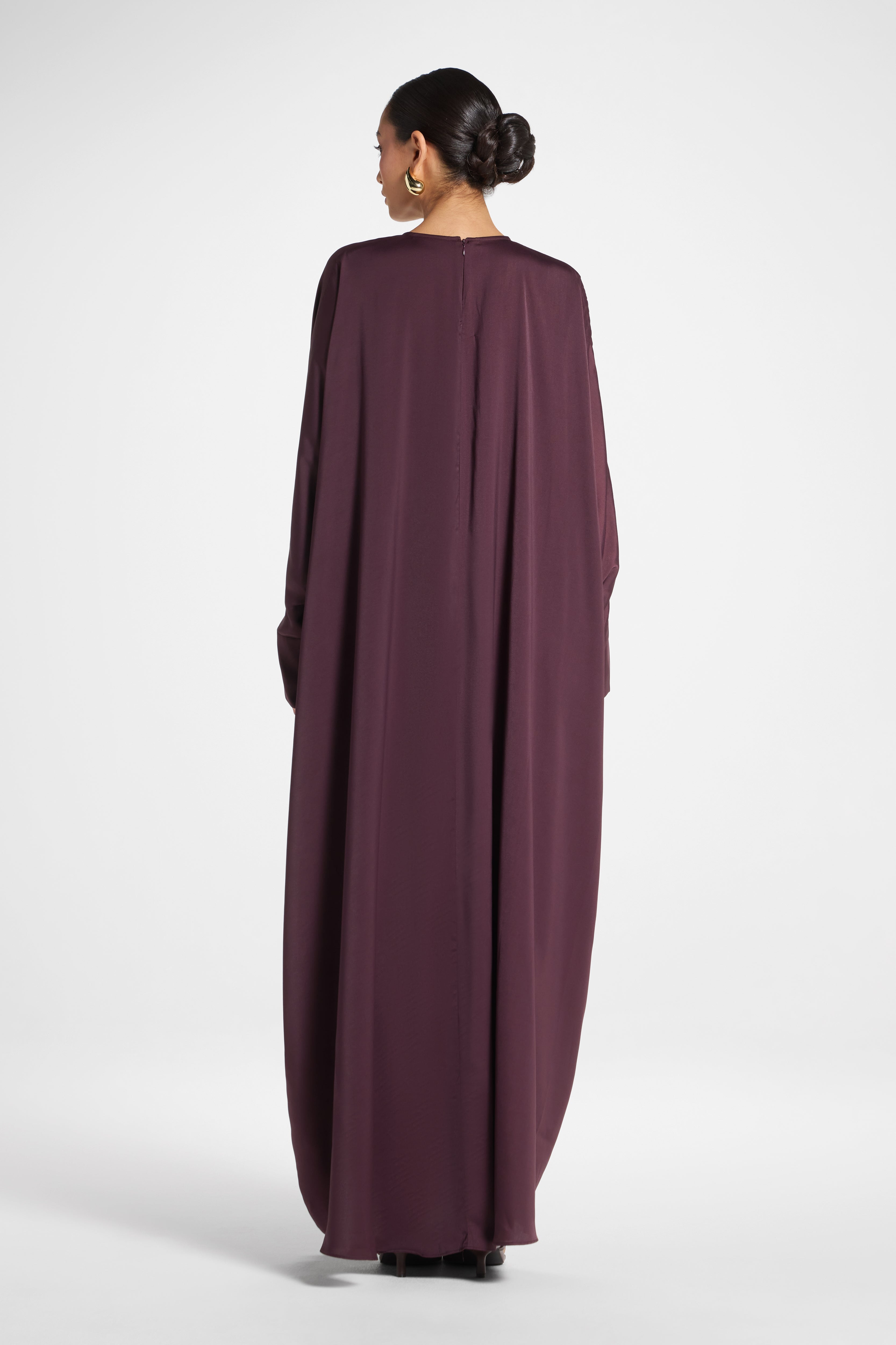 Dina Abaya - Deep Plum Abayas Veiled